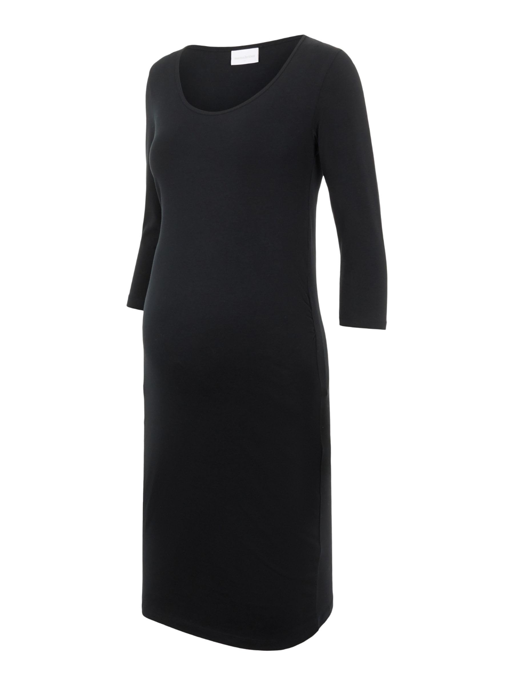 mamalicious-mllea-umstandskleid-einfarbiges-jersey-kleid-mit-3-4-rmeln image 1