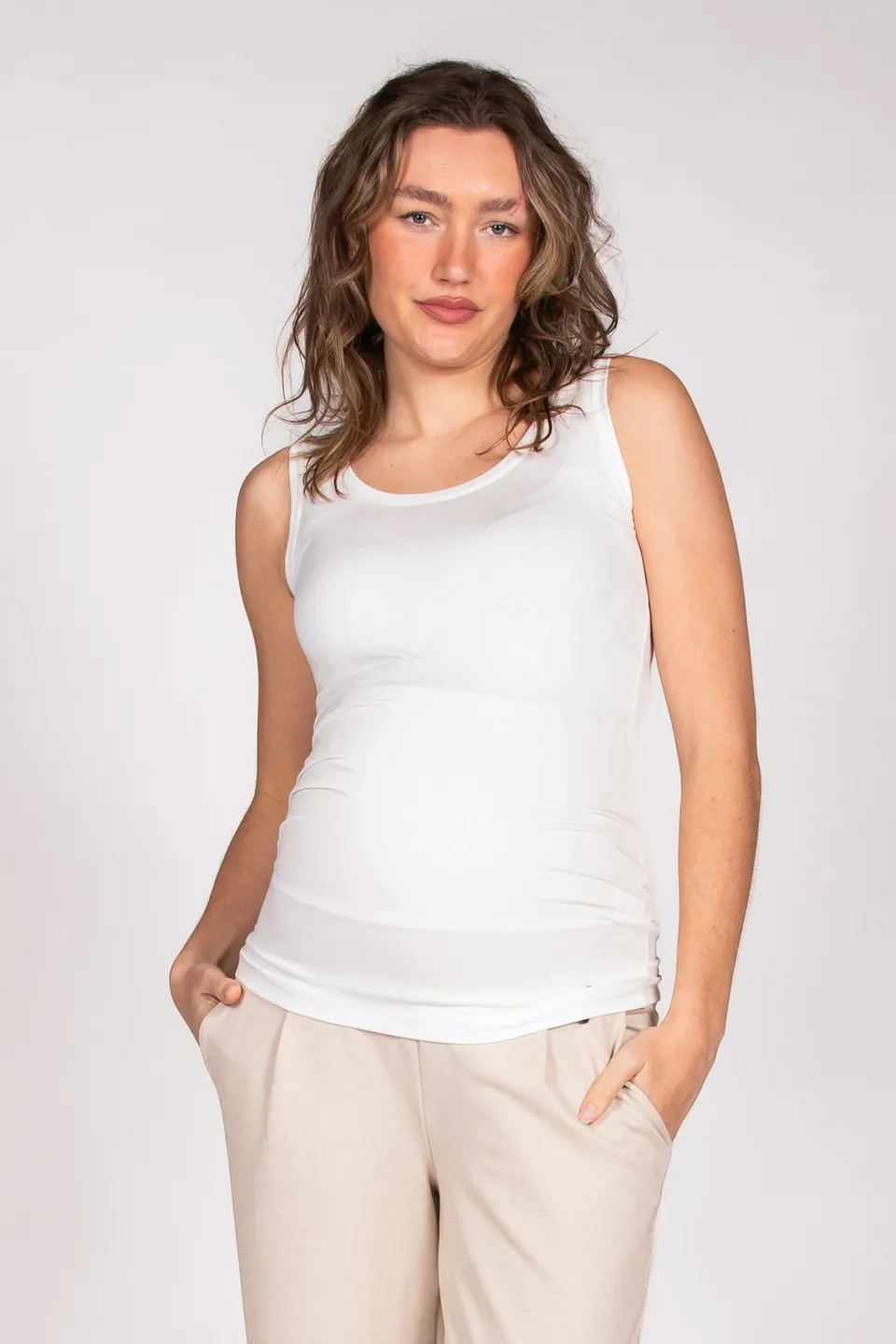 love2wait-top-ecovero-basic-t-shirt-mit-rundhals-aus-ecovero-off-white image 1