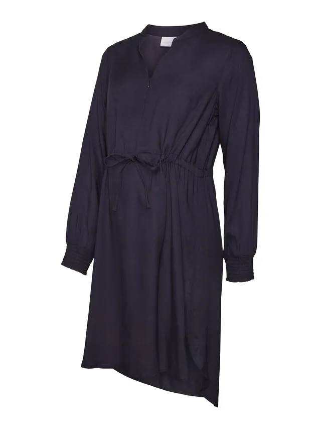 mamalicious-mlzion-lia-shirtkleid-2-in-1-stillkleid-mit-rei-verschluss-knielang image 1
