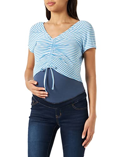 mamalicious-umstandsshirt-mit-raffung-und-v-ausschnitt image 5