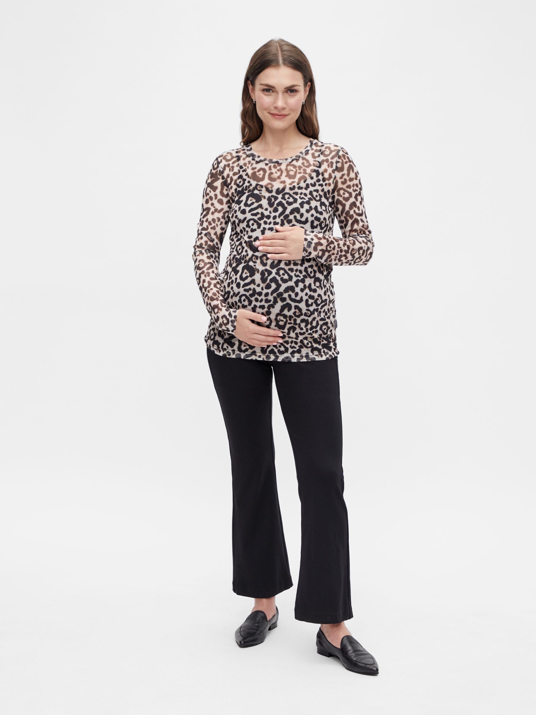 mamalicious-mlsonia-l-s-mesh-top-langarmshirt-mit-leomuster image 4