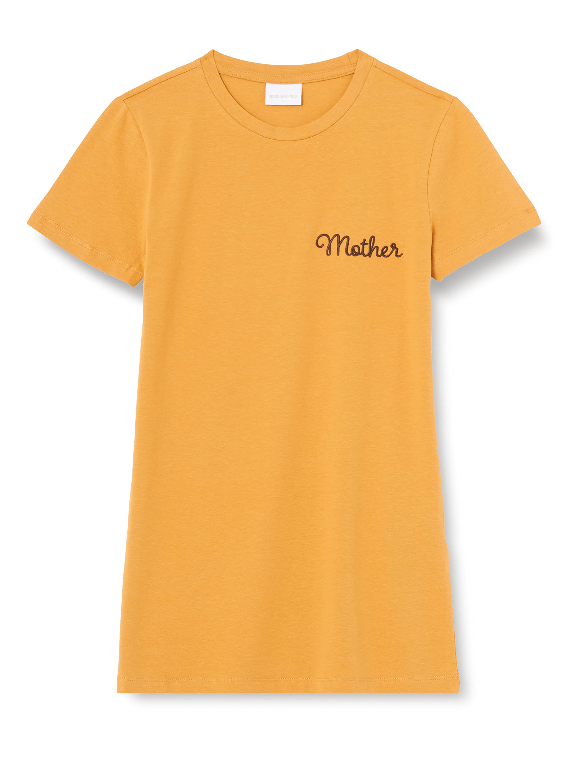 mamalicious-mlcamila-s-s-jrs-top-a-slim-fit-umstands-t-shirt-mit-mothers-schrift image 1