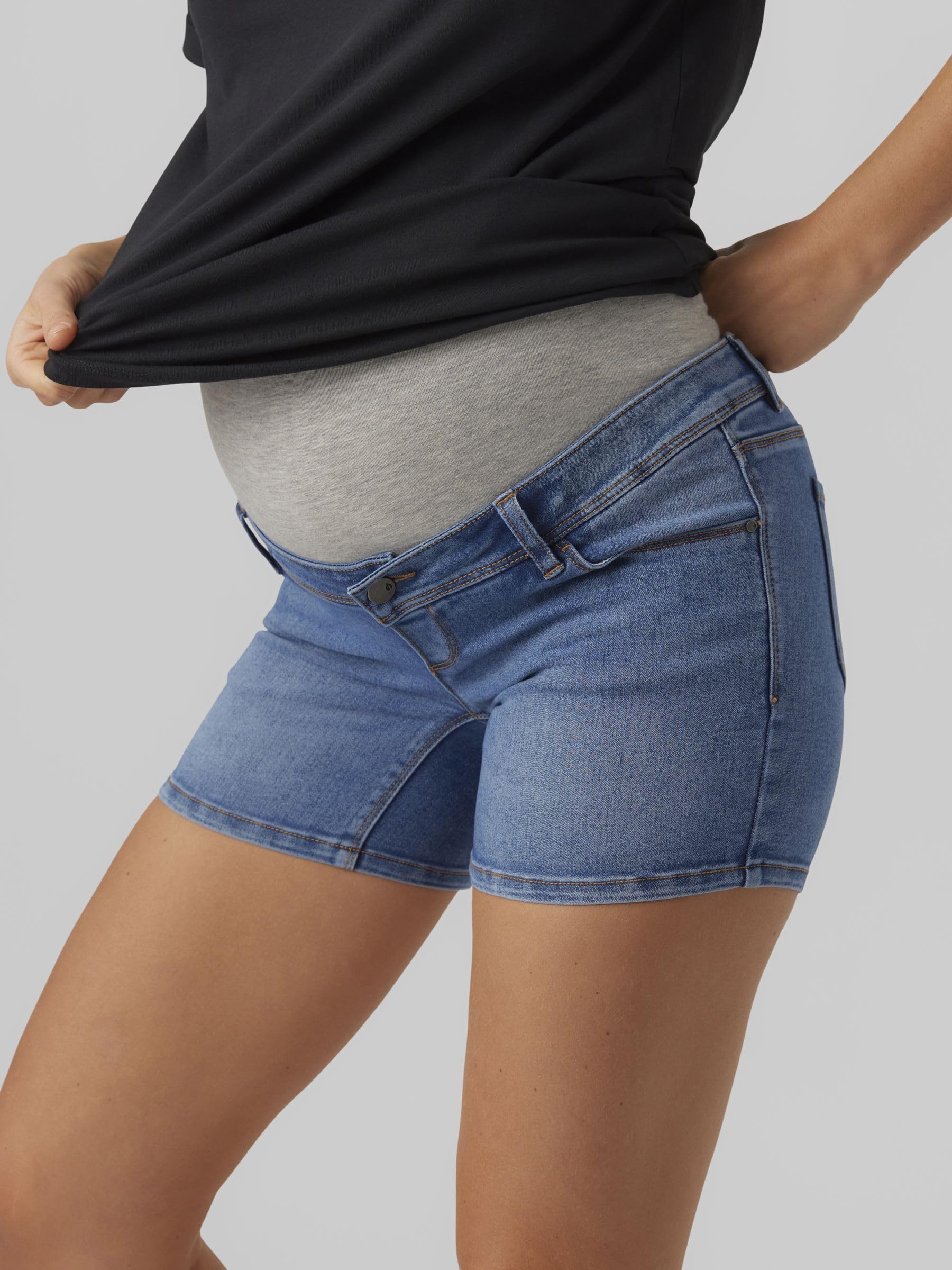 mamalicious-rome-blue-denim-umstands-jeansshorts-mit-elastischem-bauchband image 6