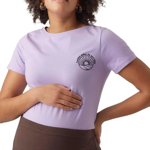 mamalicious-umstands-t-shirt-mlpilar-u-ausschnitt-kurzarm-baumwollmix image 1
