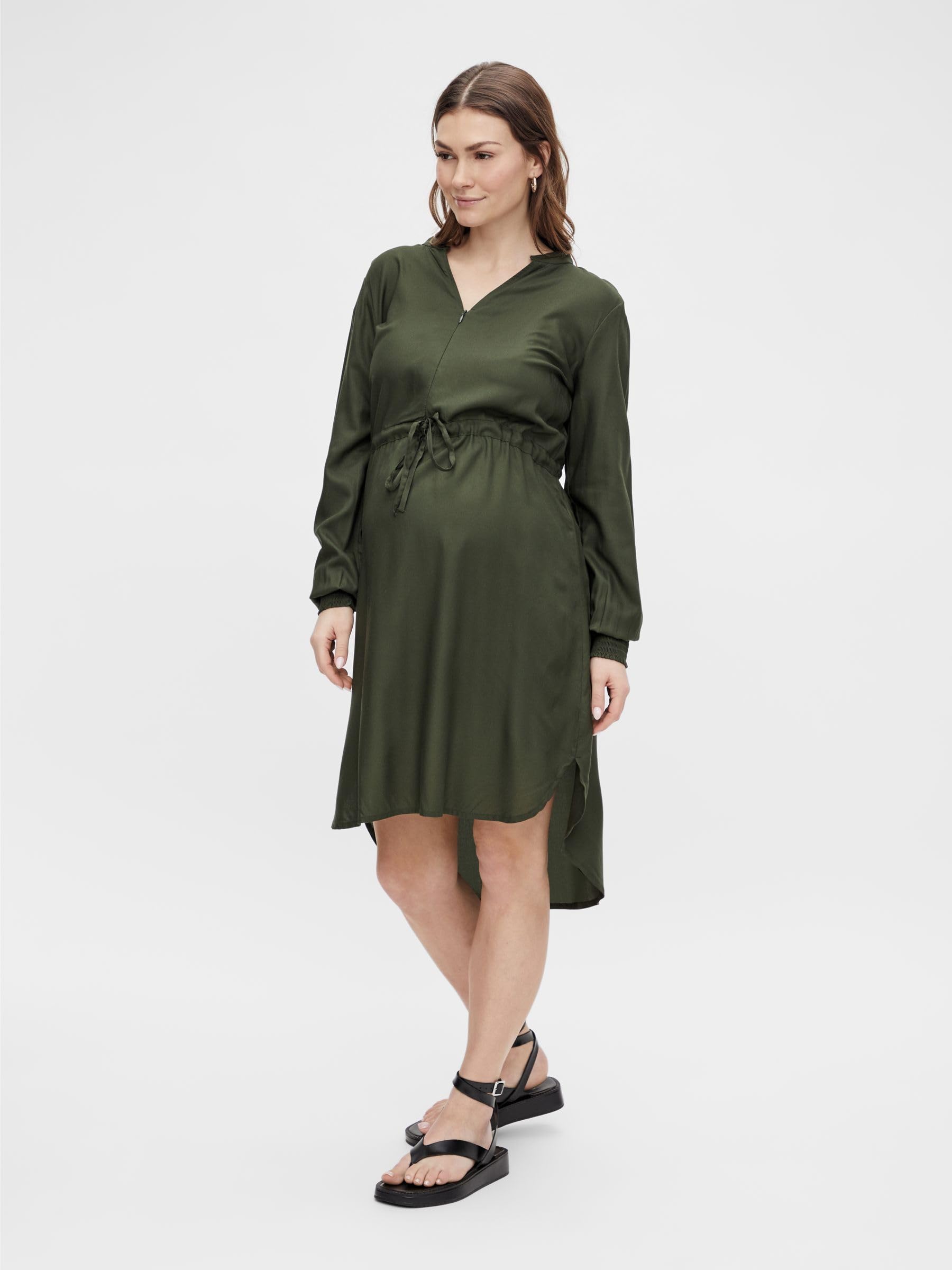 mamalicious-mlzion-umstandskleid-langarm-stillkleid-mit-midi-l-nge-und-wickelban image 4
