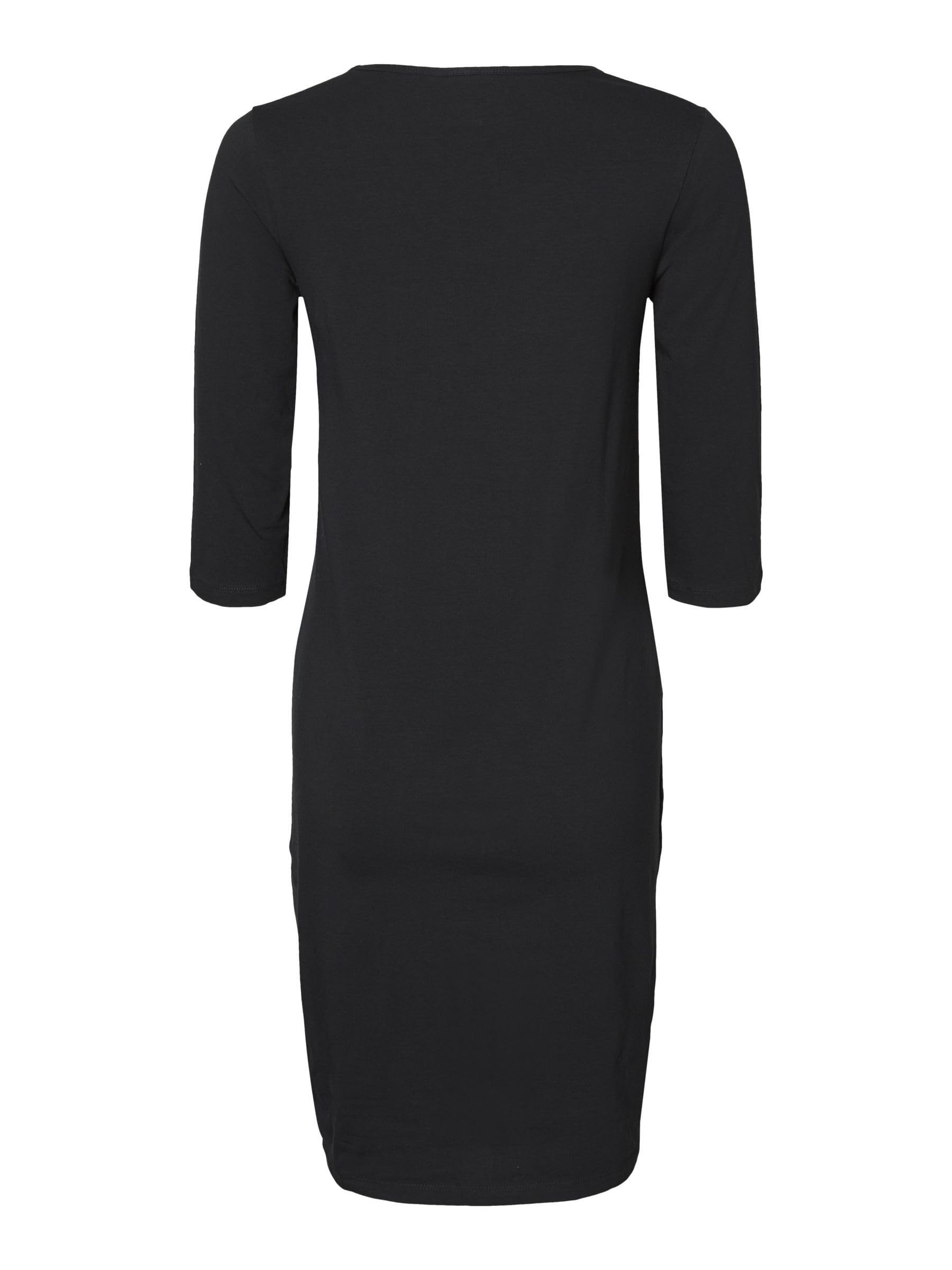mamalicious-mllea-umstandskleid-einfarbiges-jersey-kleid-mit-3-4-rmeln image 3