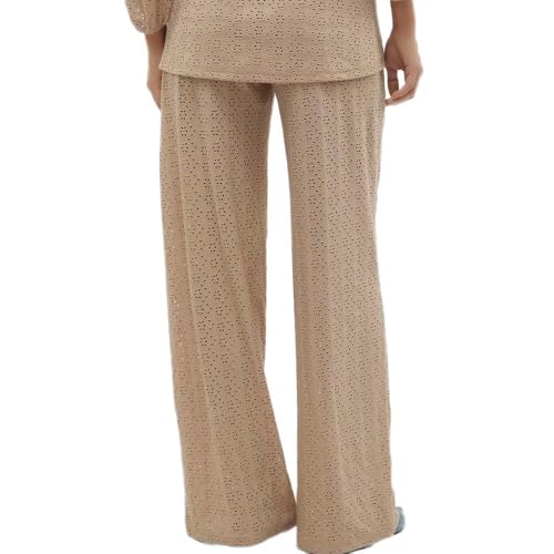 mamalicious-mangie-damenhose-beige-umstandshose-mit-weitem-bein-st-tzband-und-el image 5