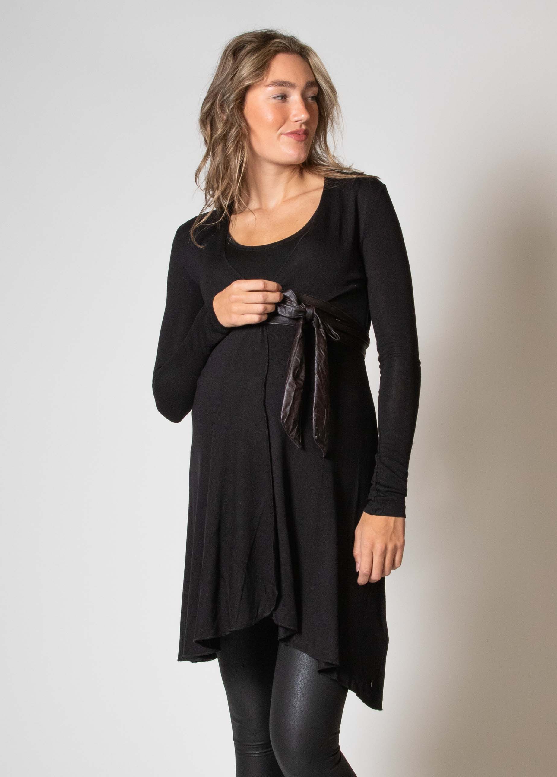 love2wait-belt-wrap-pu-umstands-und-stillg-rtel-in-schwarz-mit-gro-er-schleife image 3