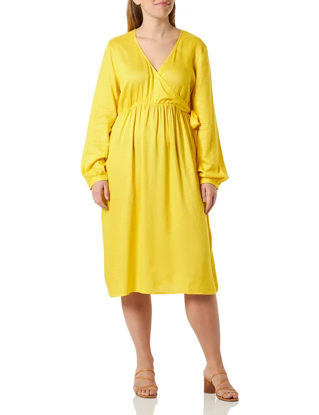 mamalicious-mlramone-tess-l-s-wo-uk-dress-umstandskleid-zum-stillen-maize-s-eu image 1