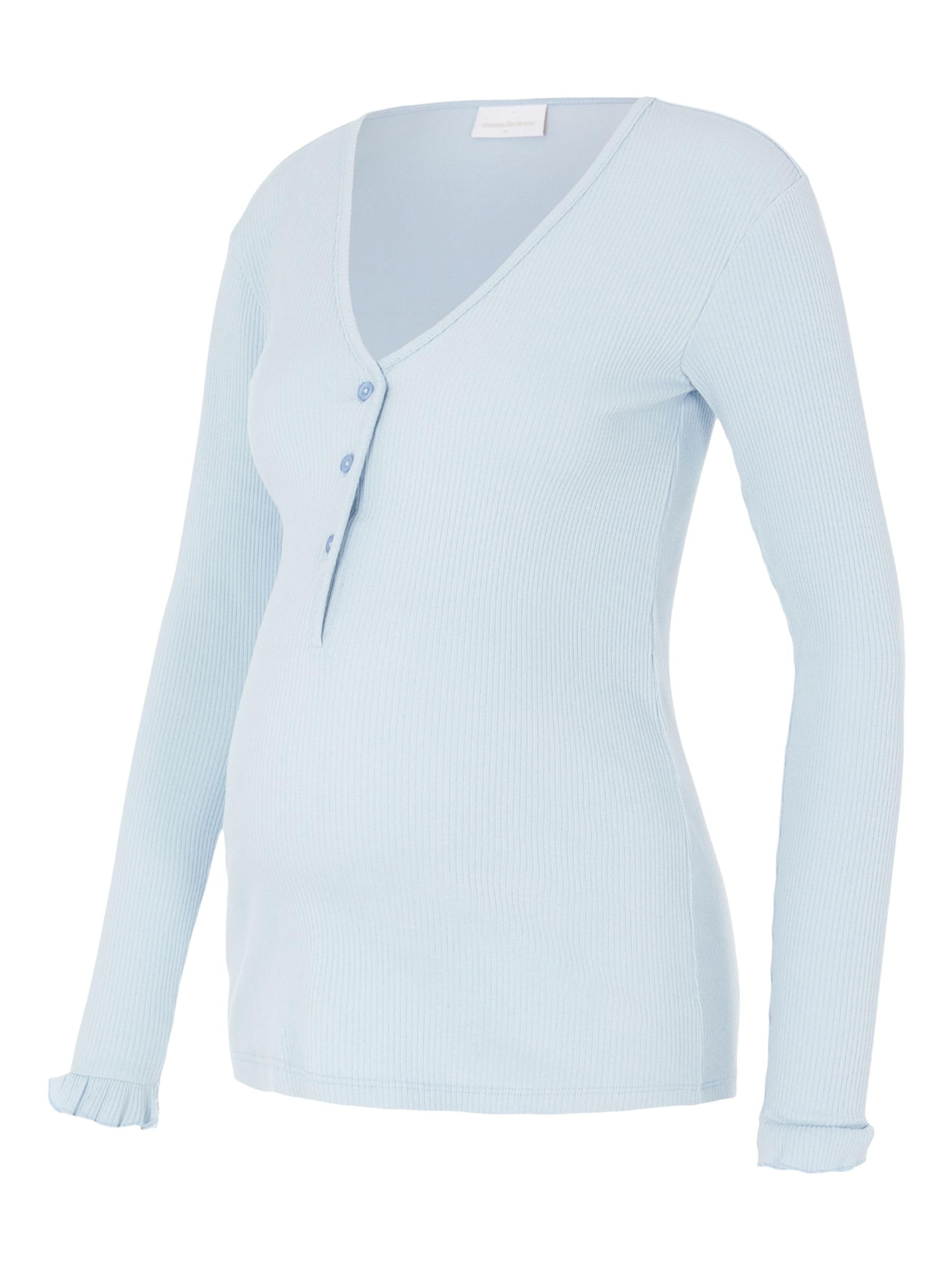 mamalicious-umstandsbluse-mit-stillfunktion-3-kn-pfen-und-rippstrick-lang-rmelig image 1