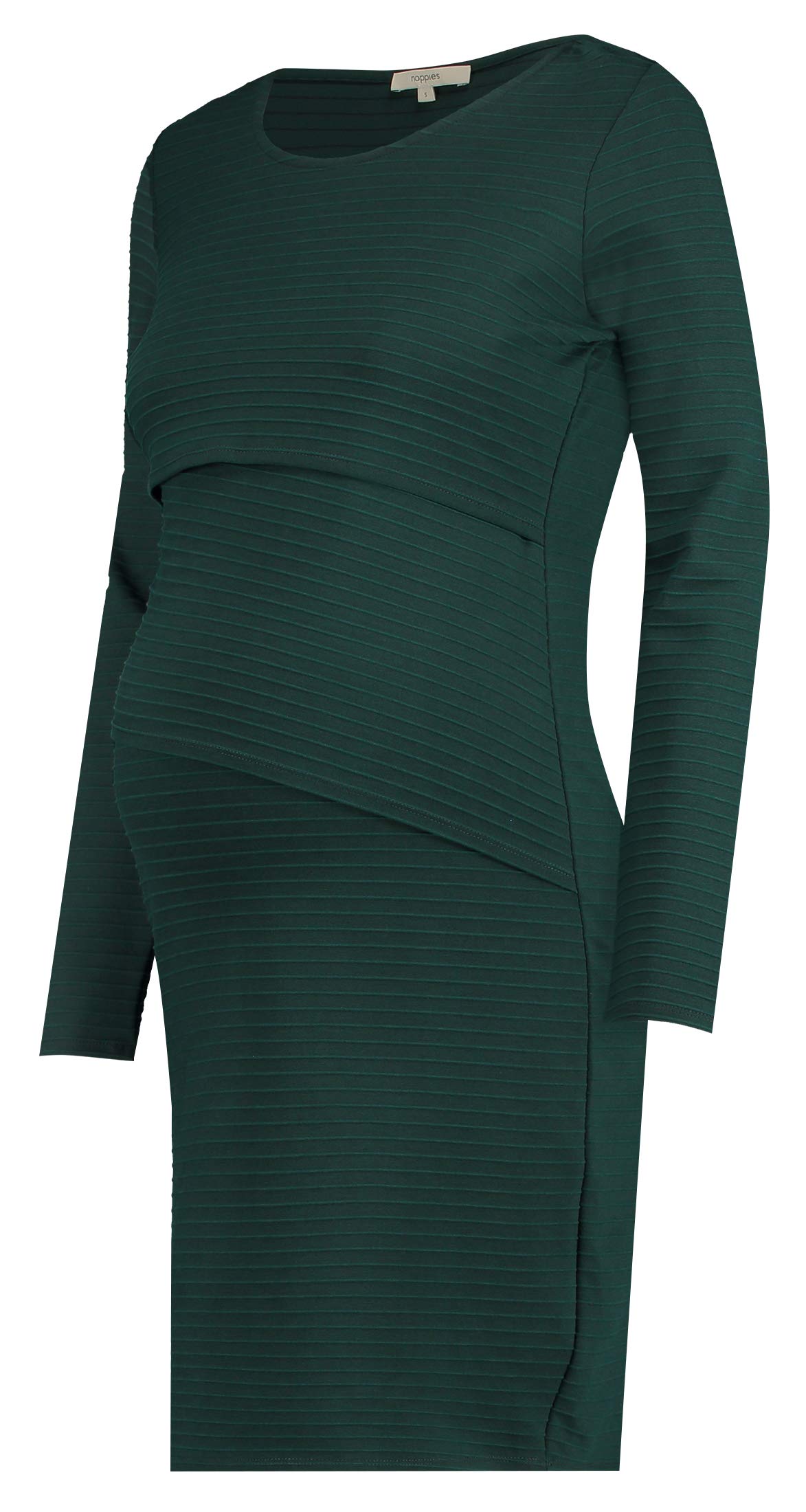 noppies-damen-kleid-dress-nurs-ls-line-umstandskleid-mit-langen-rmeln-gr-n-bottl image 6
