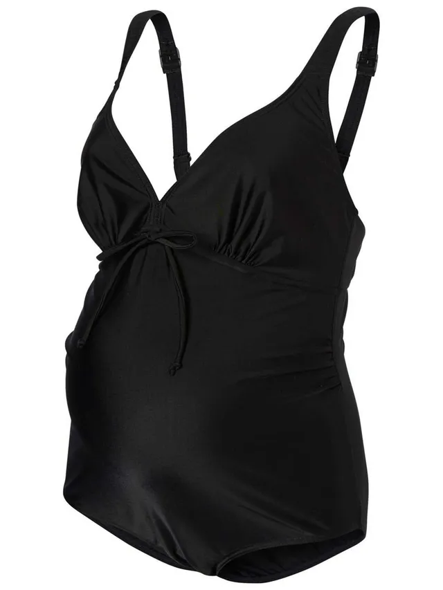 mamalicious-mljosefine-umstandsbadeanzug-einfarbiger-badeanzug-mit-verstellbaren image 1
