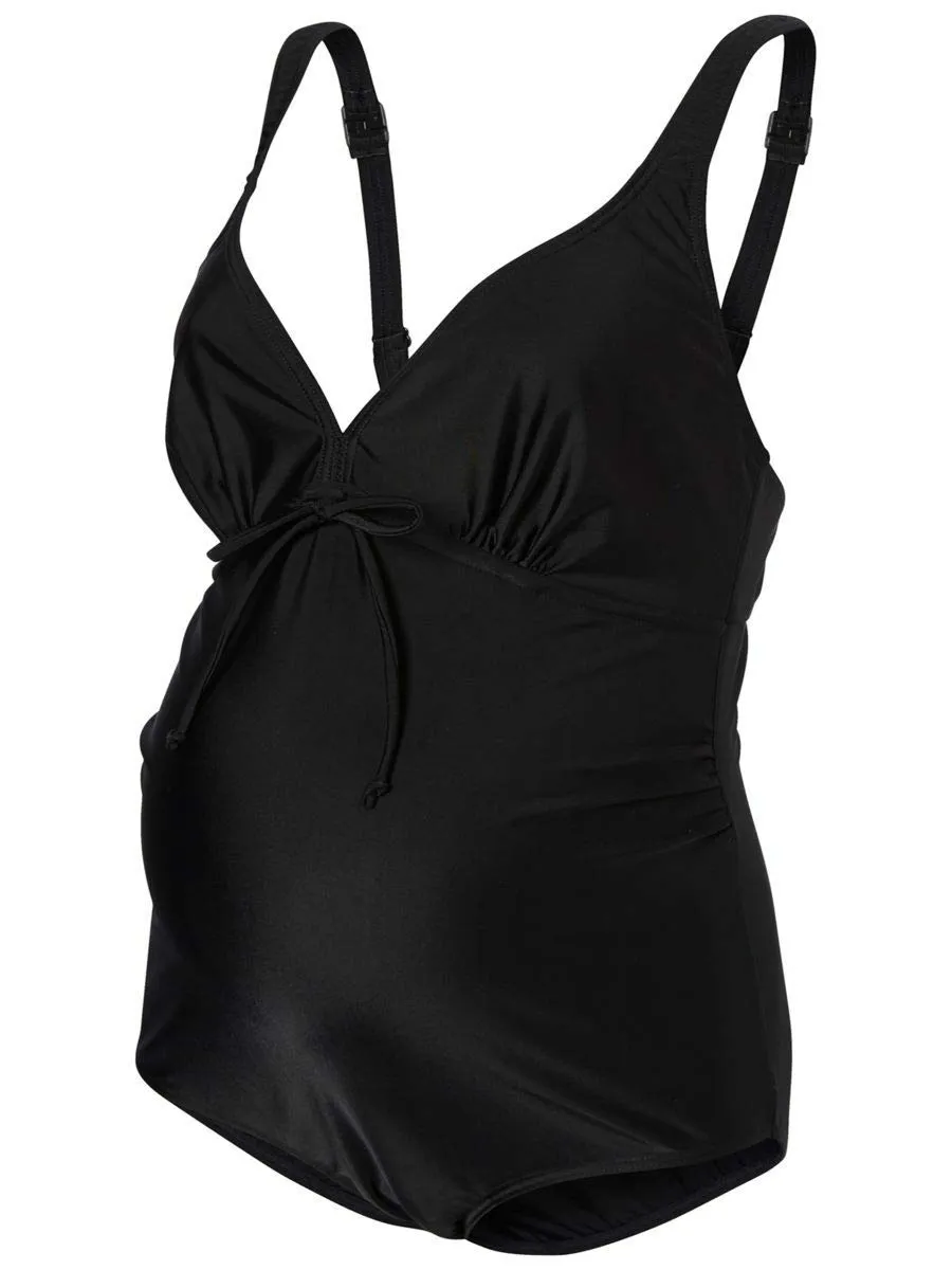 mamalicious-mljosefine-umstandsbadeanzug-einfarbiger-badeanzug-mit-verstellbaren image 1