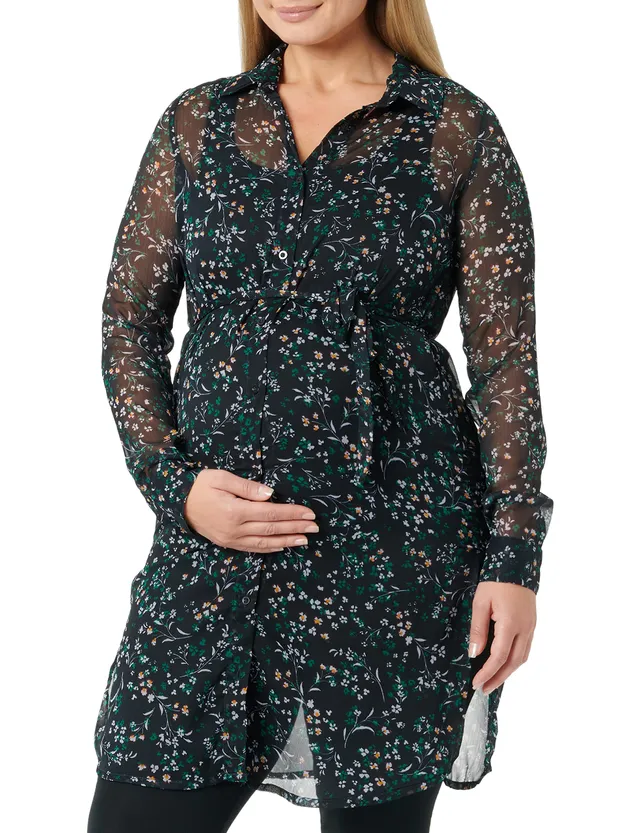 mamalicious-umstands-und-stillkleid-mlshane-l-s-woven-shirt-dress-lang-rmeliges- image 1