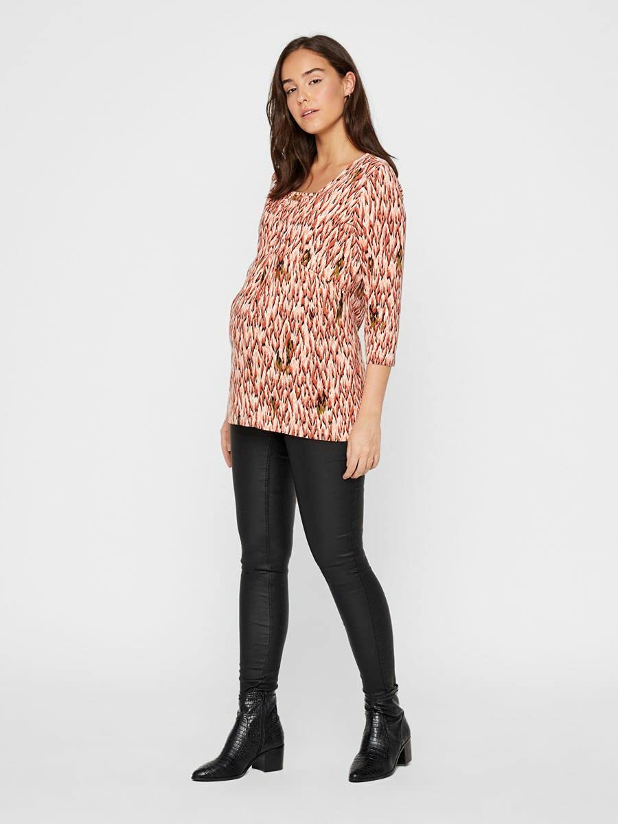 mamalicious-mlsantos-umstandsjeans-slim-fit-mit-high-back-und-beschichteter-opti image 6