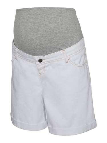 mamalicious-jeans-shorts-umstandshorts-mittlere-taille-umschlag-s-ume-5-pocket image 7