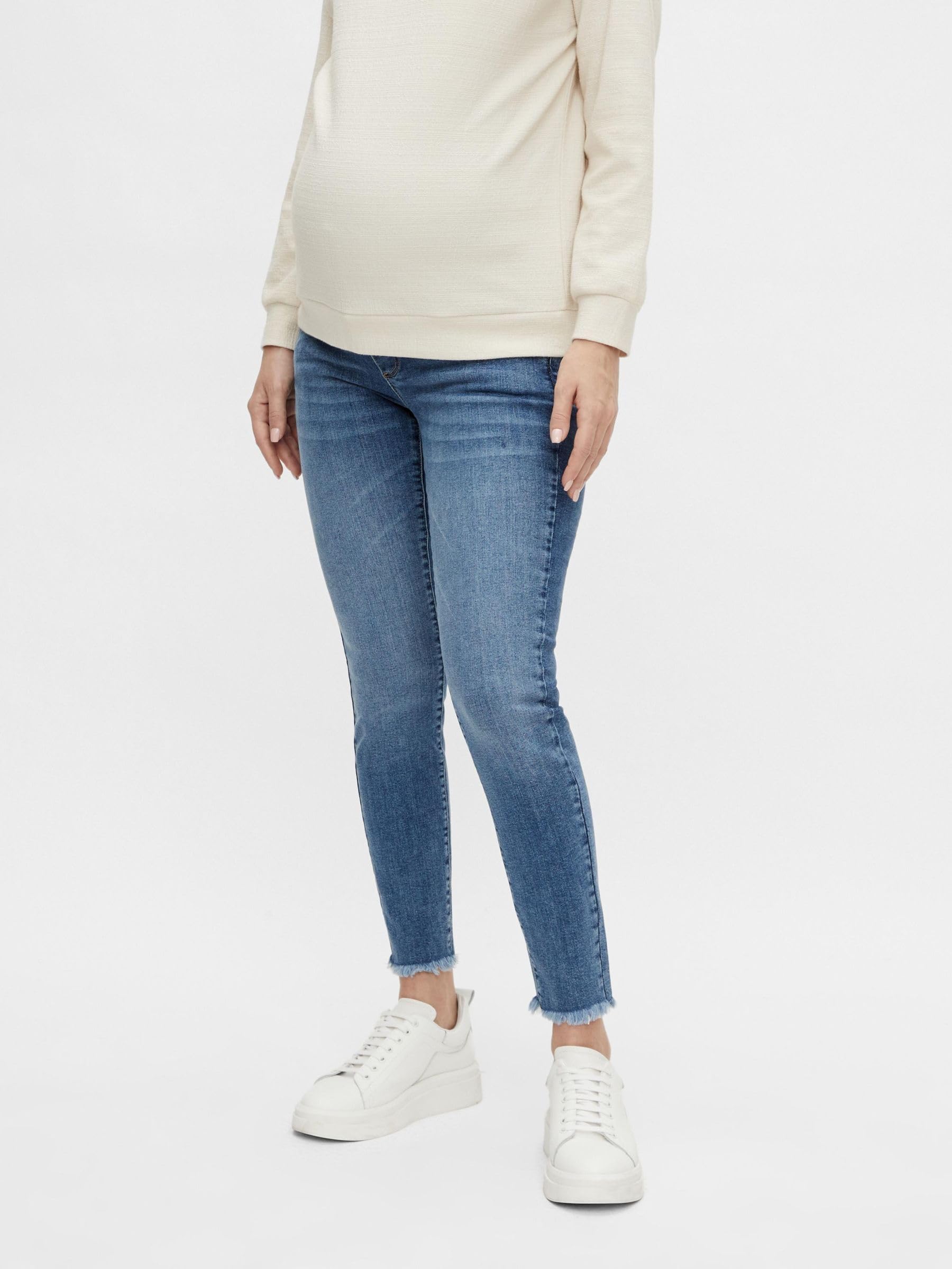 mamalicious-mlmila-damen-slim-fit-umstandsjeans-mit-berbauchbund image 2