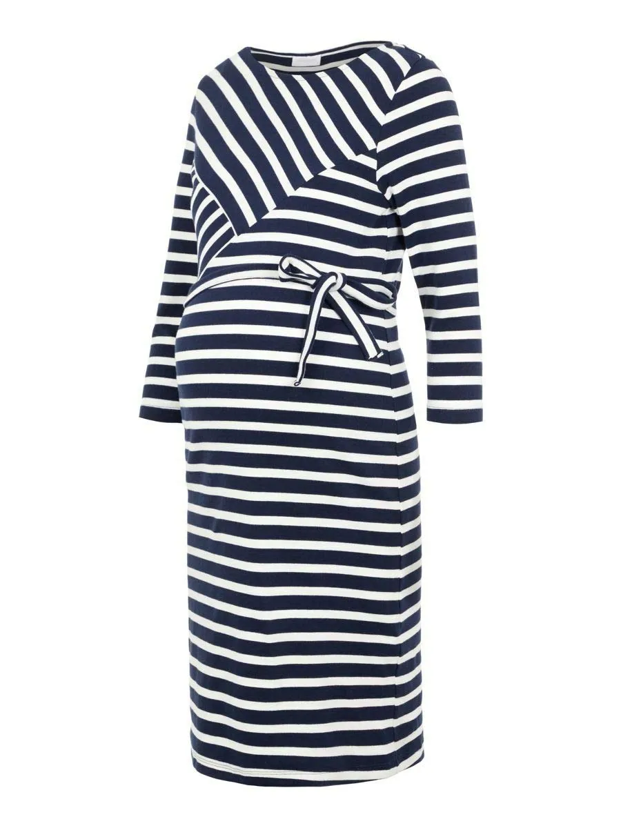 mamalicious-mlselina-umstands-jerseykleid-mit-3-4-rmeln-und-u-boot-ausschnitt image 1