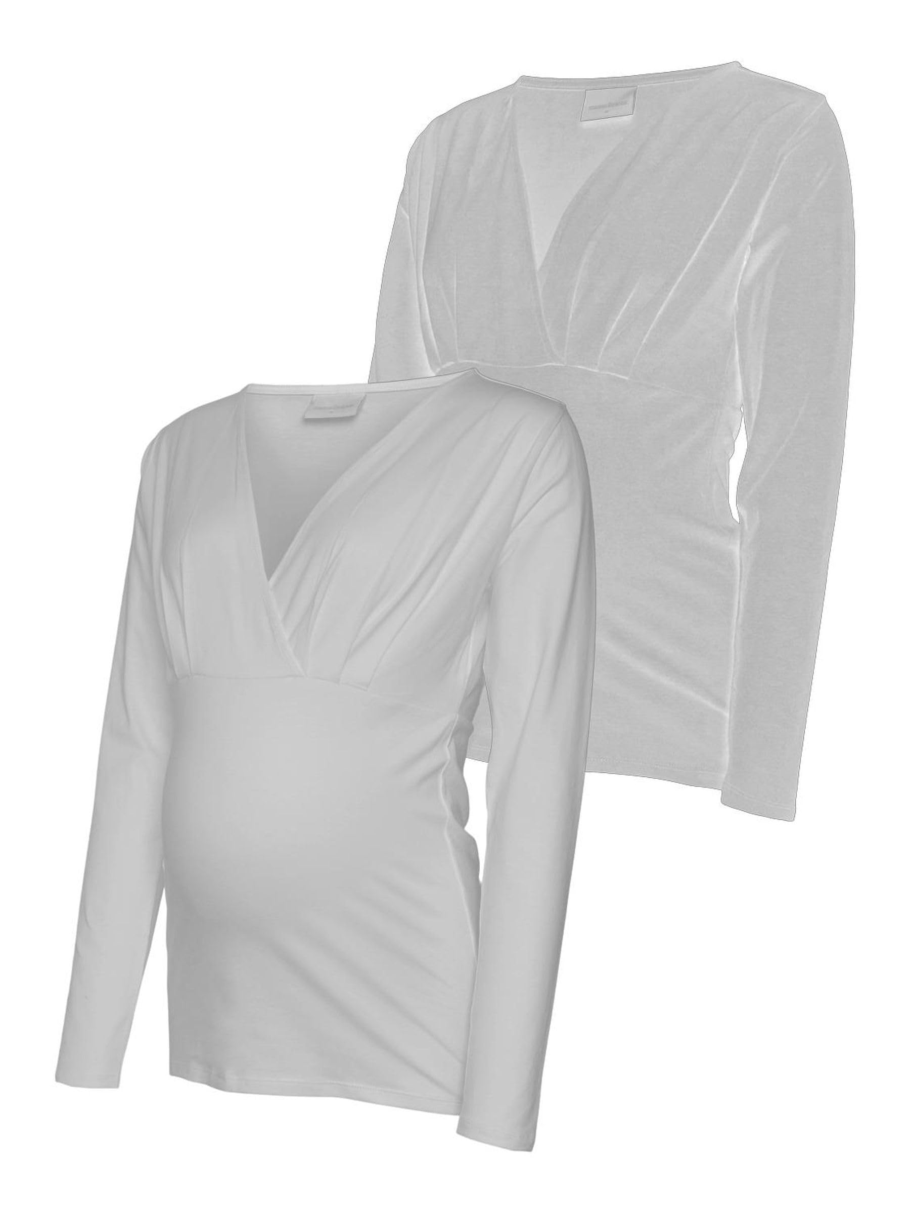 mamalicious-mlemma-tess-langarmshirt-2er-pack-stilltop-mit-v-ausschnitt-bio-baum image 1