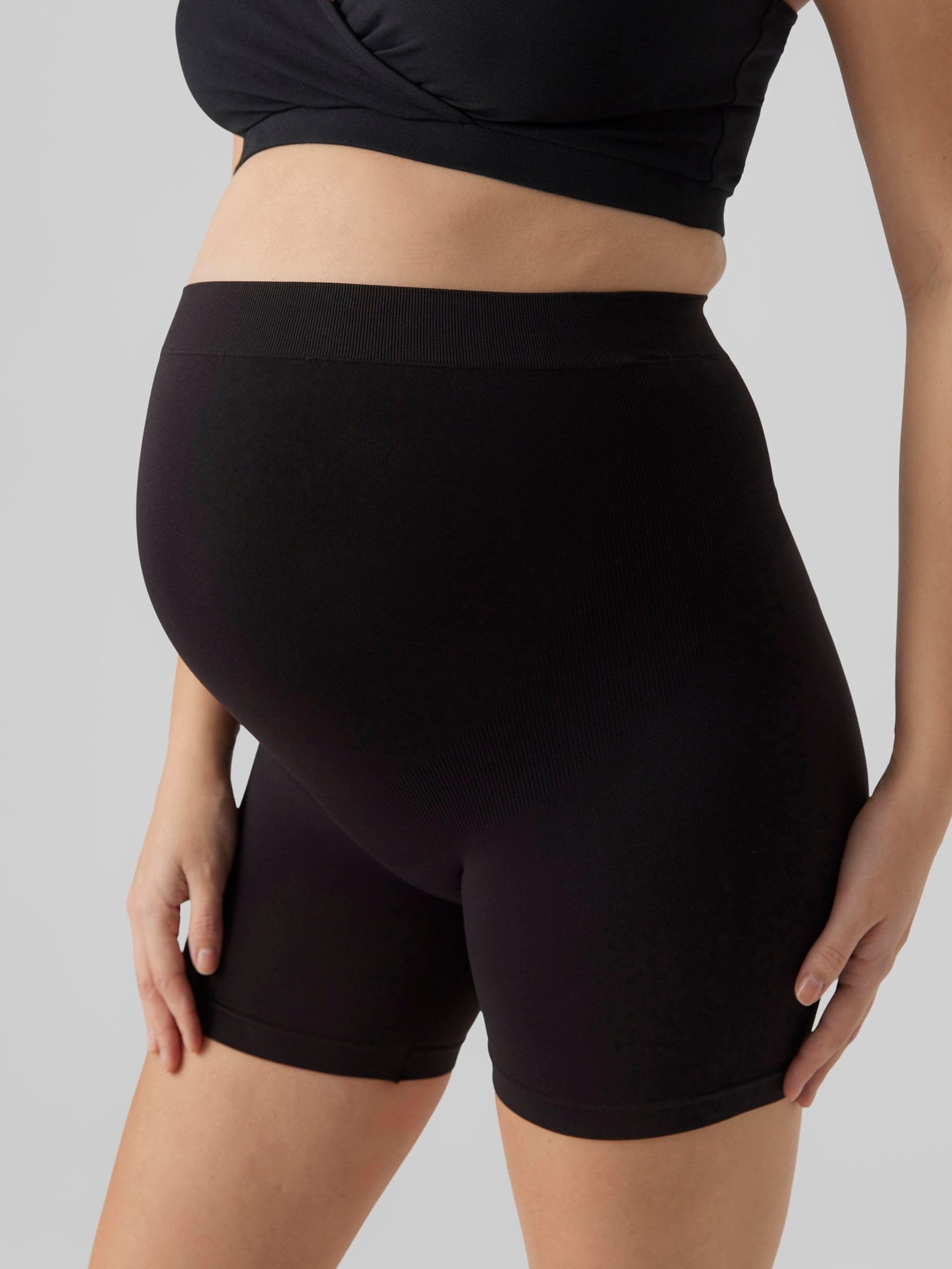 mamalicious-nahtlose-umstands-shorts-2er-pack-slim-fit-schwarz image 4