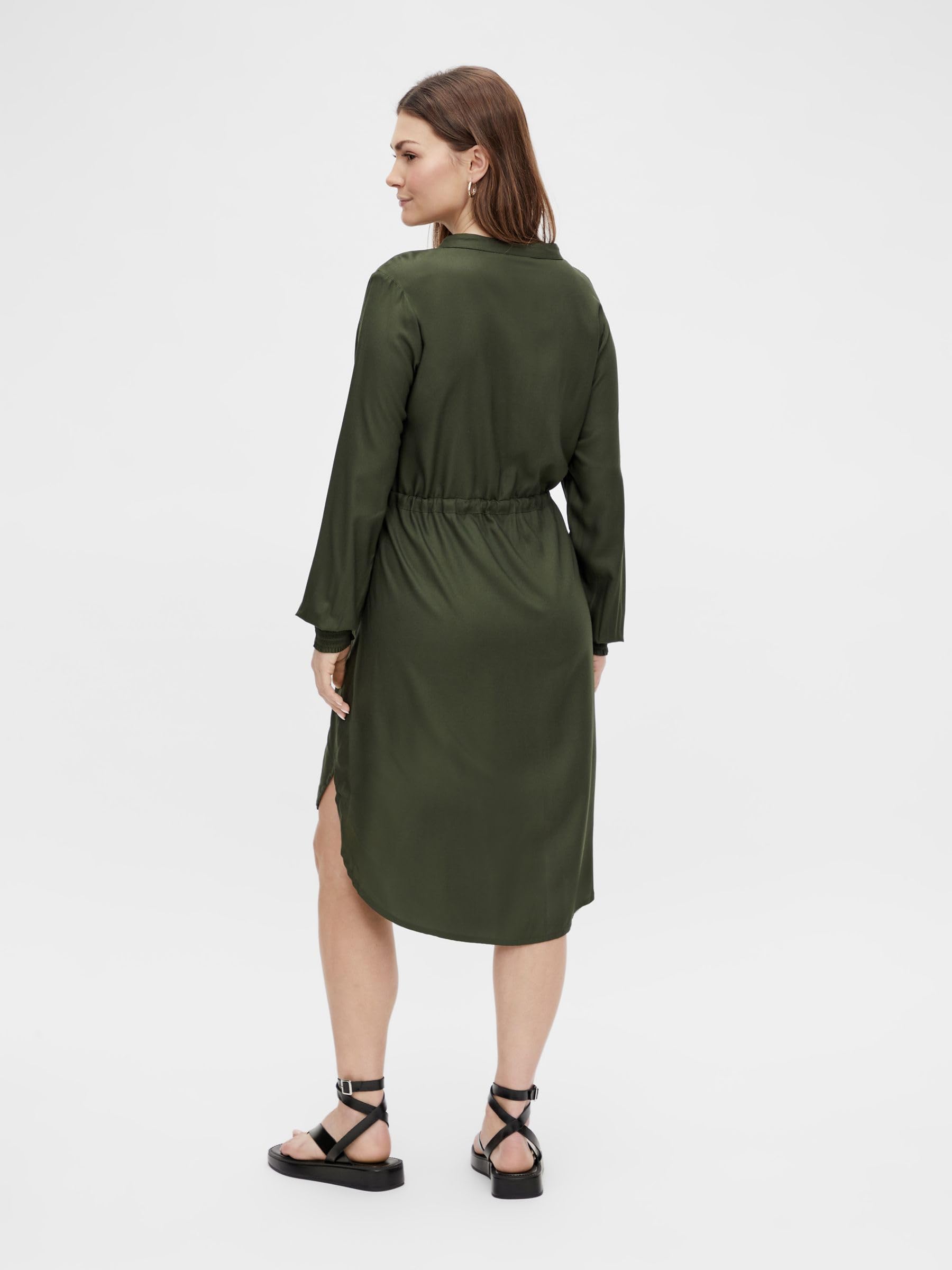 mamalicious-mlzion-umstandskleid-langarm-stillkleid-mit-midi-l-nge-und-wickelban image 3