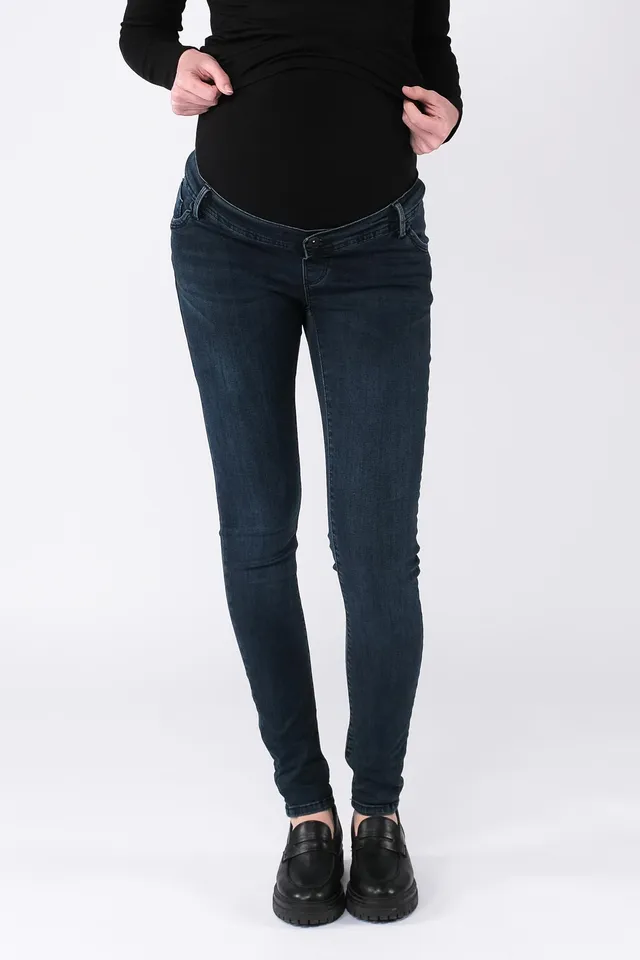 love2wait-sophia-skinny-fit-jeans-in-dark-aged-umstandsjeans-mit-32er-l-nge image 1