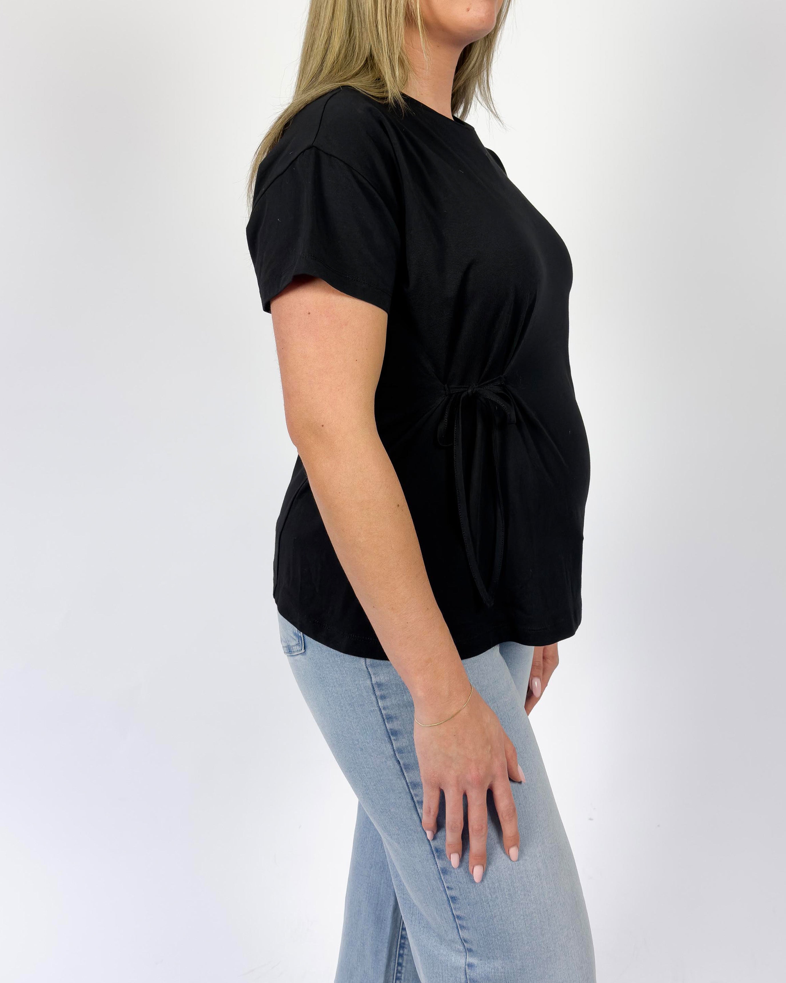 love2wait-t-shirt-black-umstands-t-shirt-mit-schleifendetail image 2