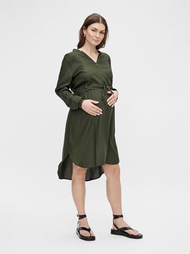 mamalicious-mlzion-umstandskleid-langarm-stillkleid-mit-midi-l-nge-und-wickelban image 8