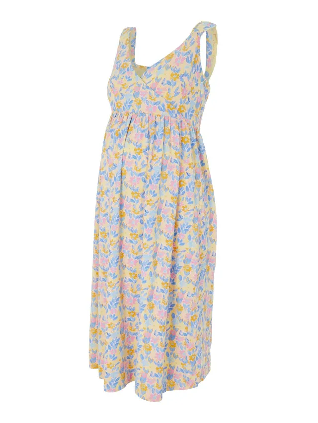 mamalicious-mlbrasil-tess-umstands-und-stillkleid-mit-blumenmuster-v-ausschnitt- image 1