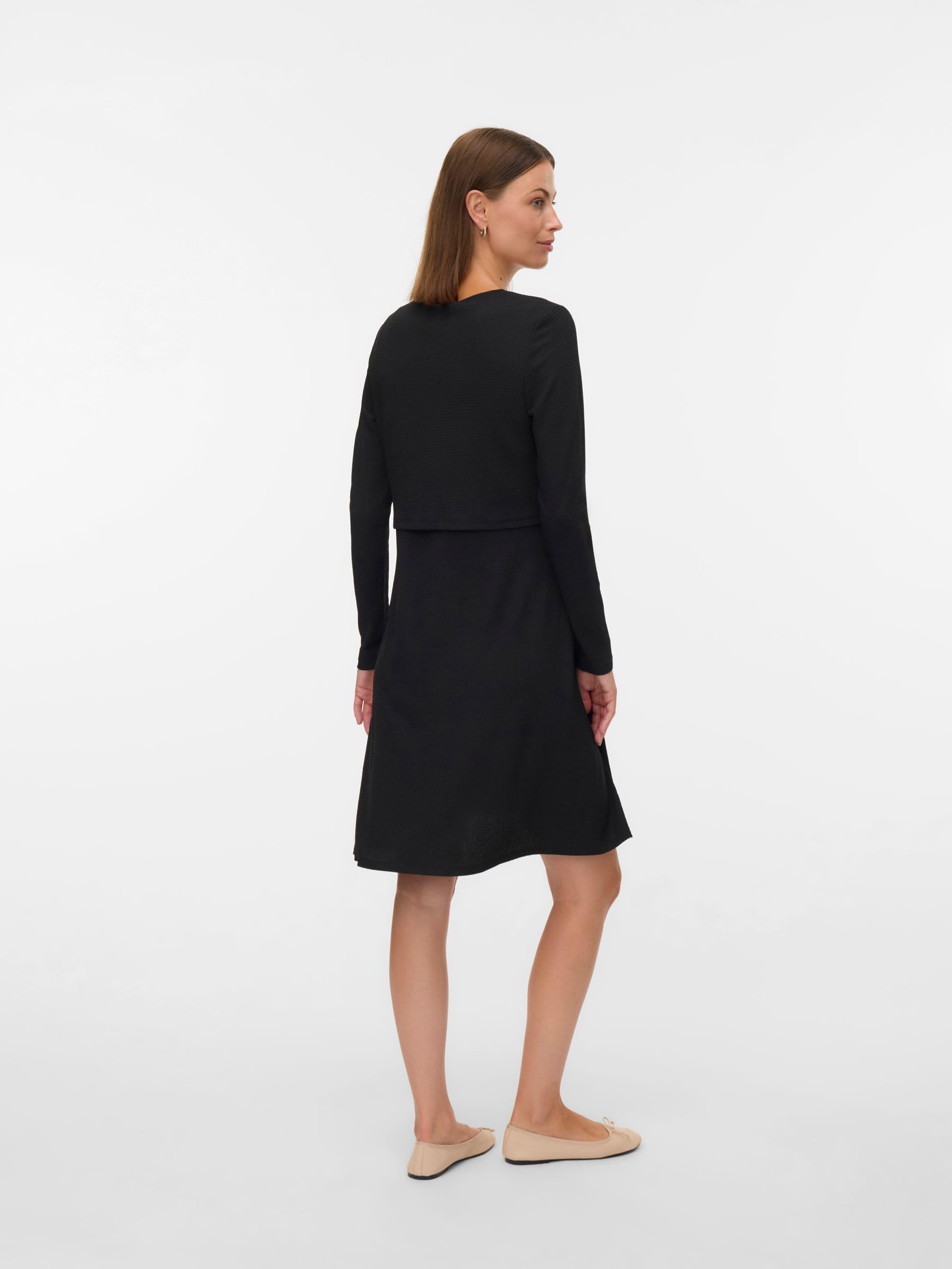 mamalicious-umstandskleid-mlselima-normal-geschnittenes-langarm-stillkleid-mit-v image 3