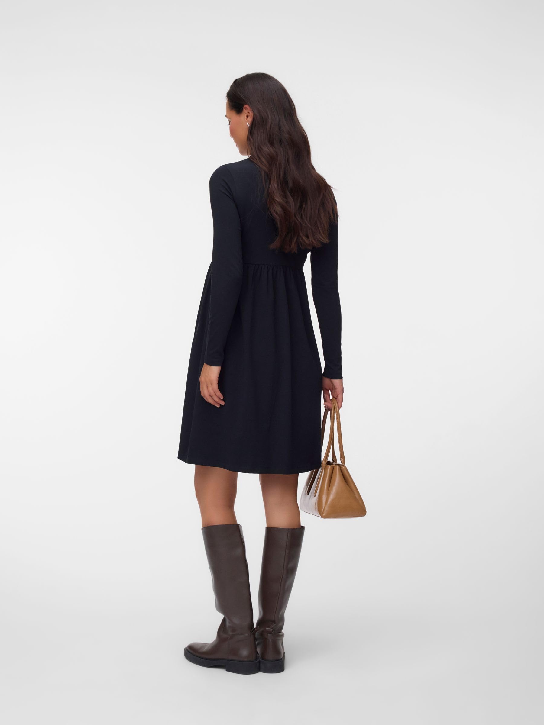 mamalicious-mlmia-umstandskleid-f-r-damen-lang-rmelig-locker-fallender-rock image 3