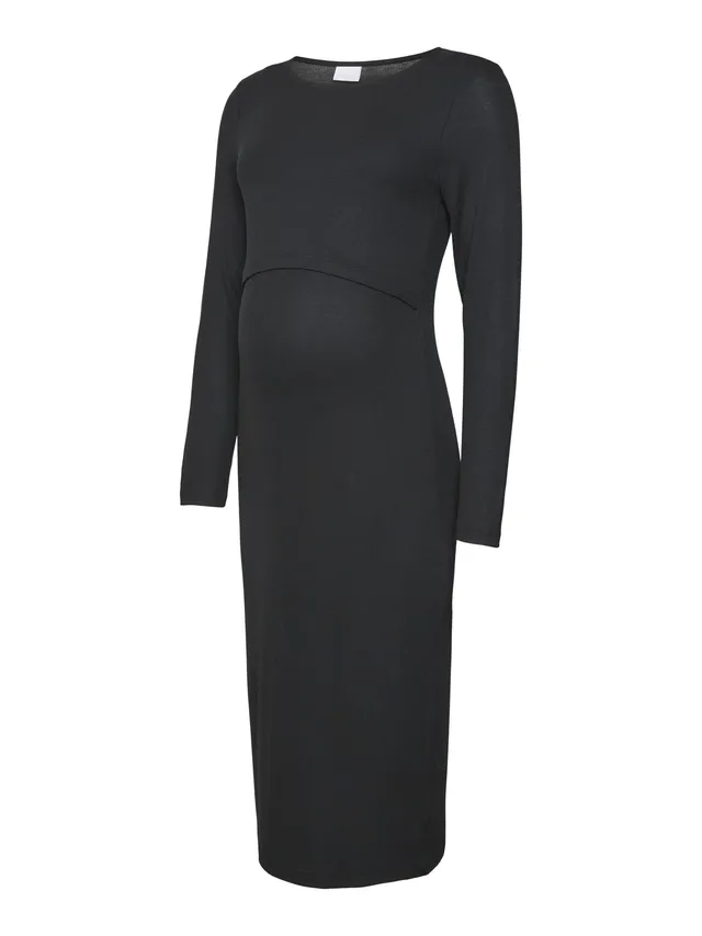 mamalicious-mlbrynna-umstandskleid-kn-chellang-stil-komfort image 1