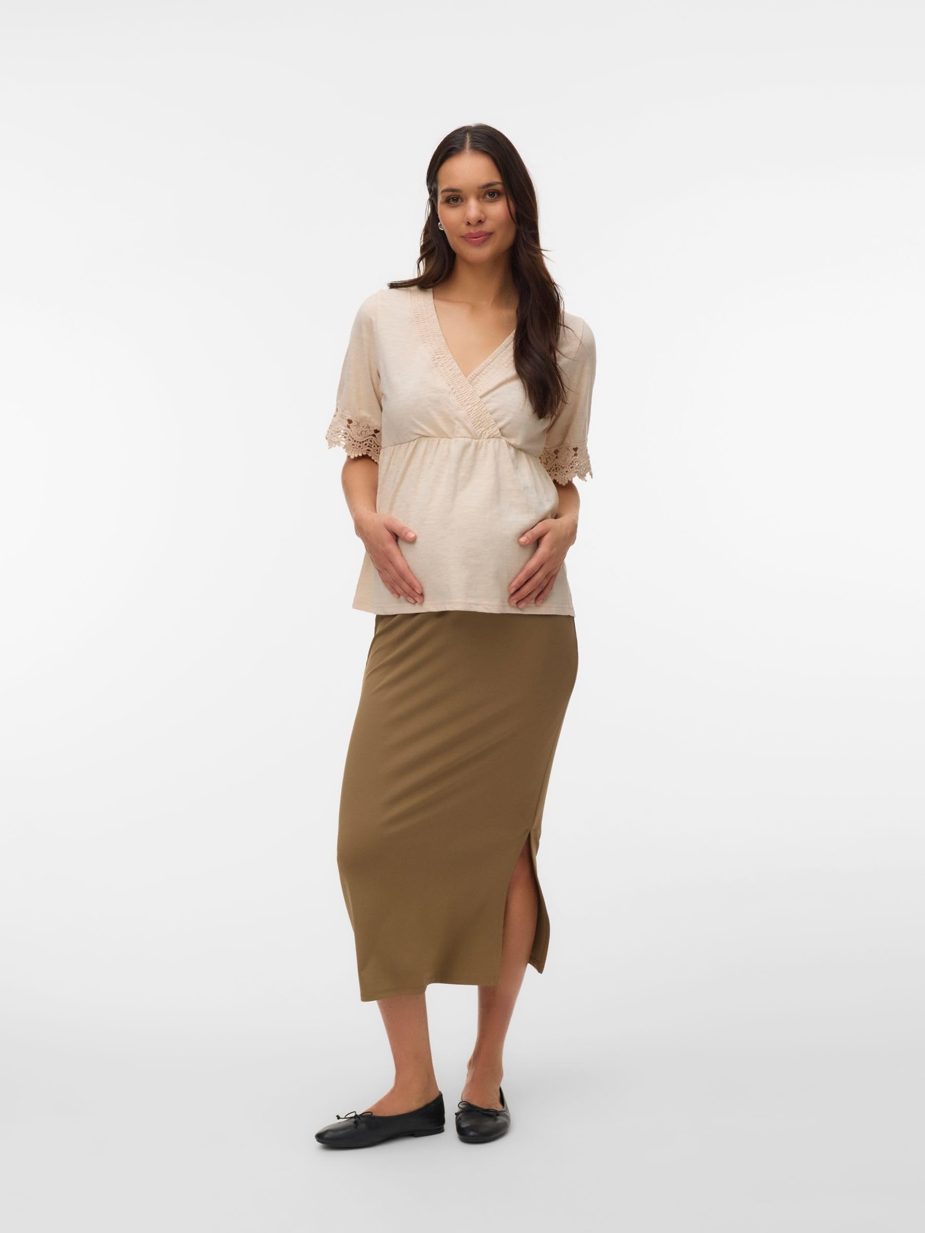 mamalicious-mlpilar-umstandsbluse-2-in-1-stilltop-v-ausschnitt-halbarm-wickeleff image 4