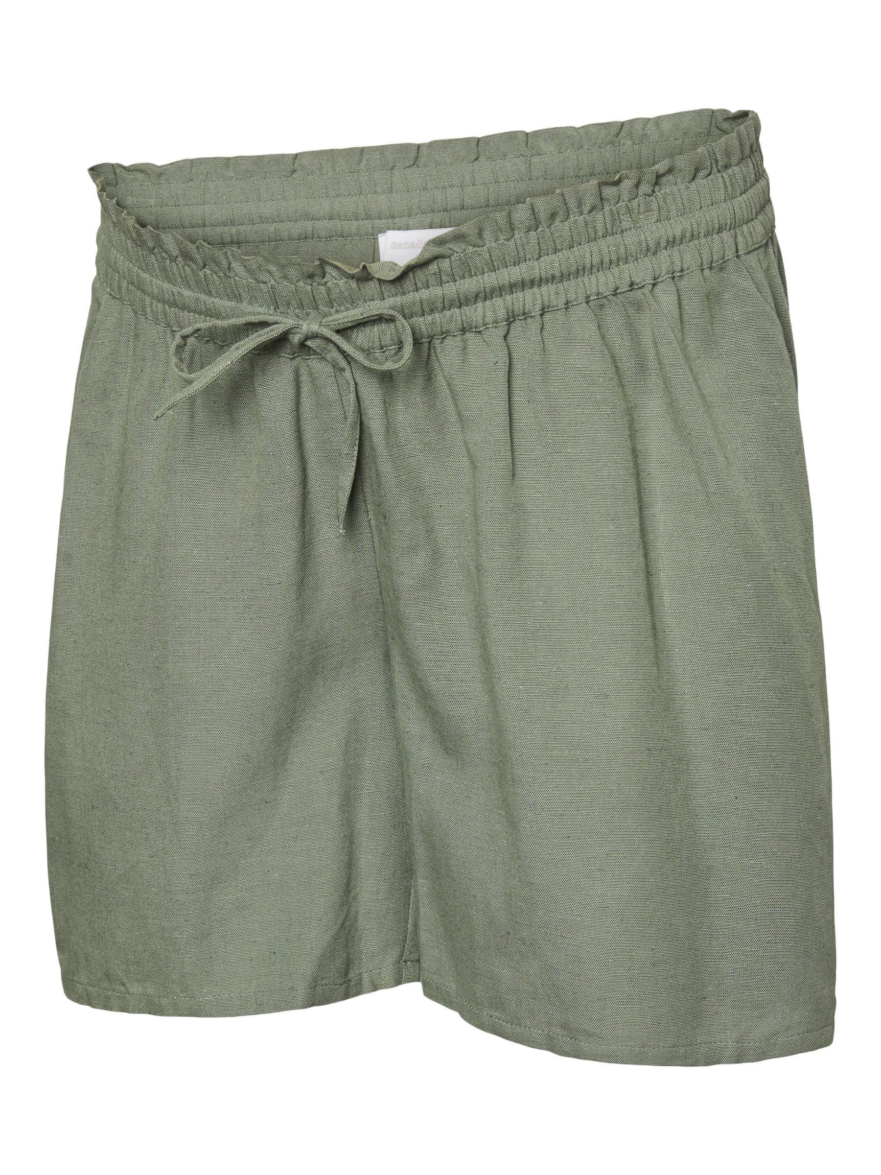 mamalicious-umstands-shorts-mid-rise-kurz-kordelzug-paperbag-taille-mit-g-rtel-b image 1