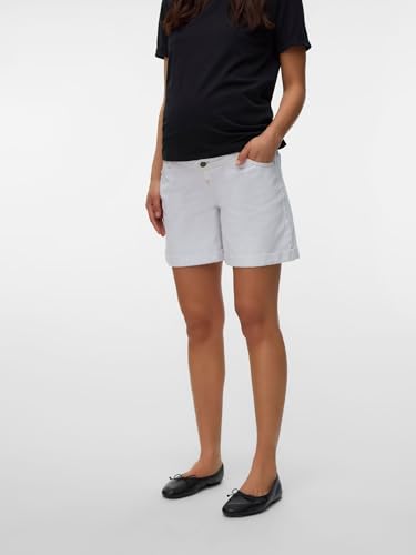 mamalicious-jeans-shorts-umstandshorts-mittlere-taille-umschlag-s-ume-5-pocket image 8