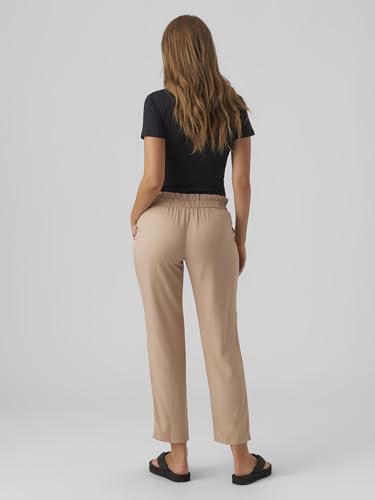 mamalicious-mlnewbethune-woven-pant-umstandsstoffhose-mit-elastischem-bund image 8