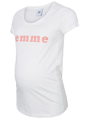 mamalicious-mlfemme-ss-jersey-top-a-v-umstands-t-shirt-mit-frontprint-weiche-bau image 5