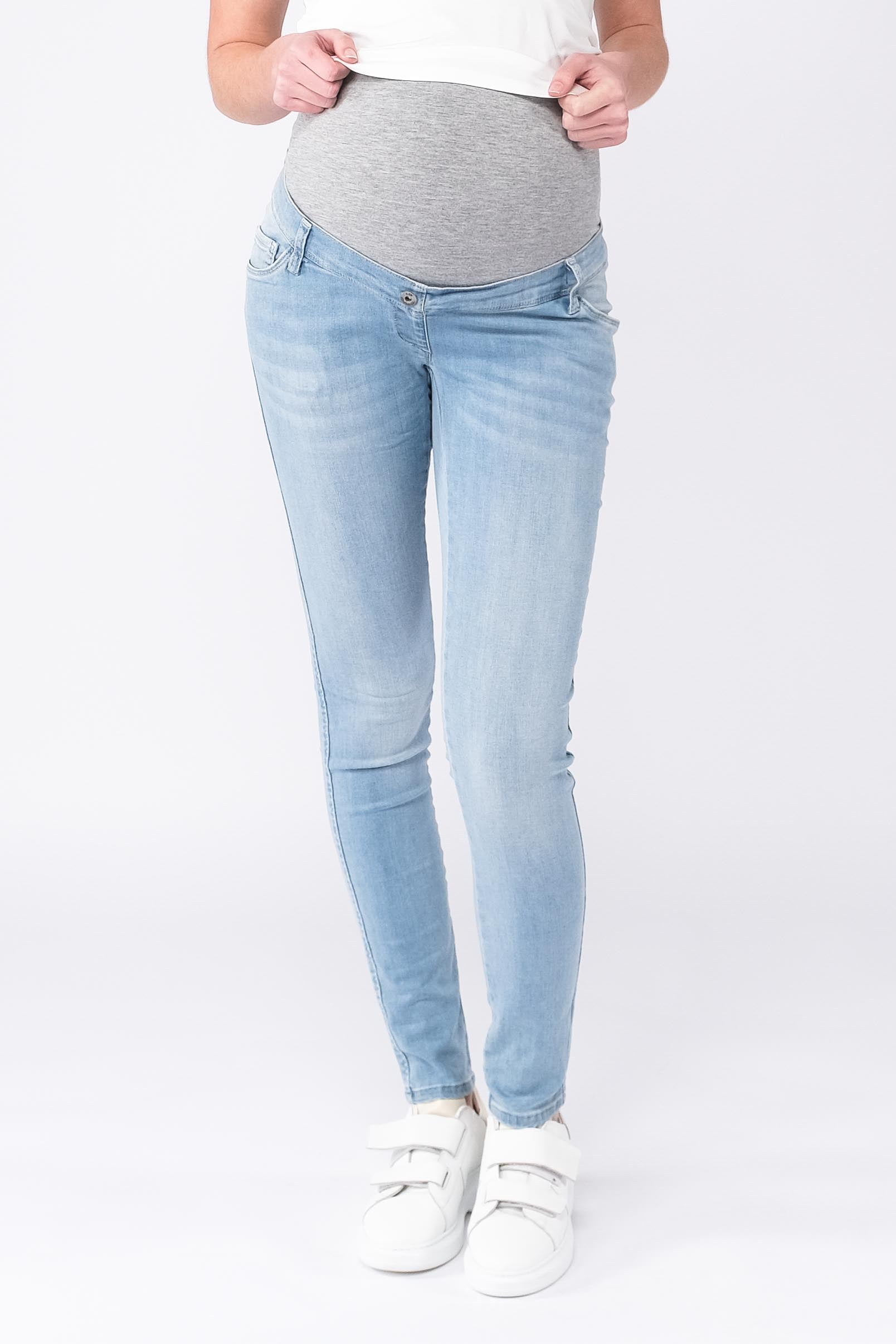 love2wait-jeans-sophia-34-skinny-fit-light-wash-umstandsjeans image 1
