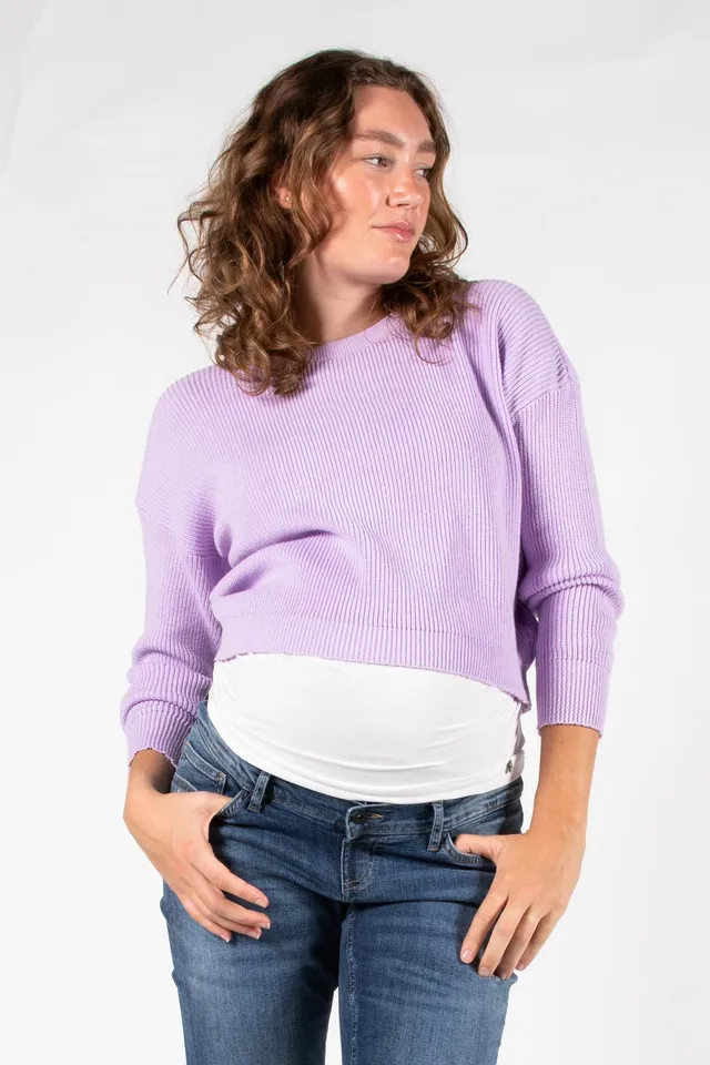 love2wait-knit-cropped-lilac-2 image 1