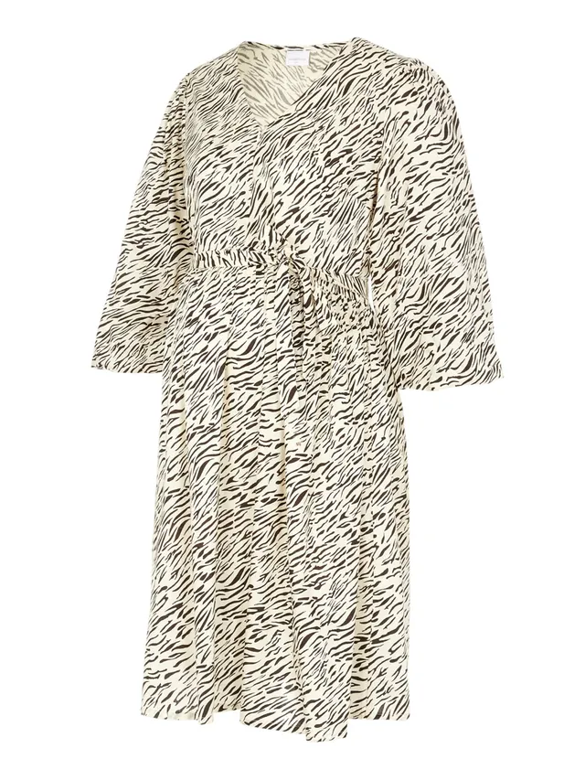mamalicious-umstandskleid-mlmacy-v-ausschnitt-stillfunktion-midikleid-mit-binded image 1