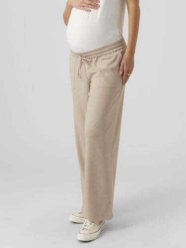 mamalicious-mlmila-damen-umstandshose-straight-leg-mit-breitem-bund-und-seitenta image 7