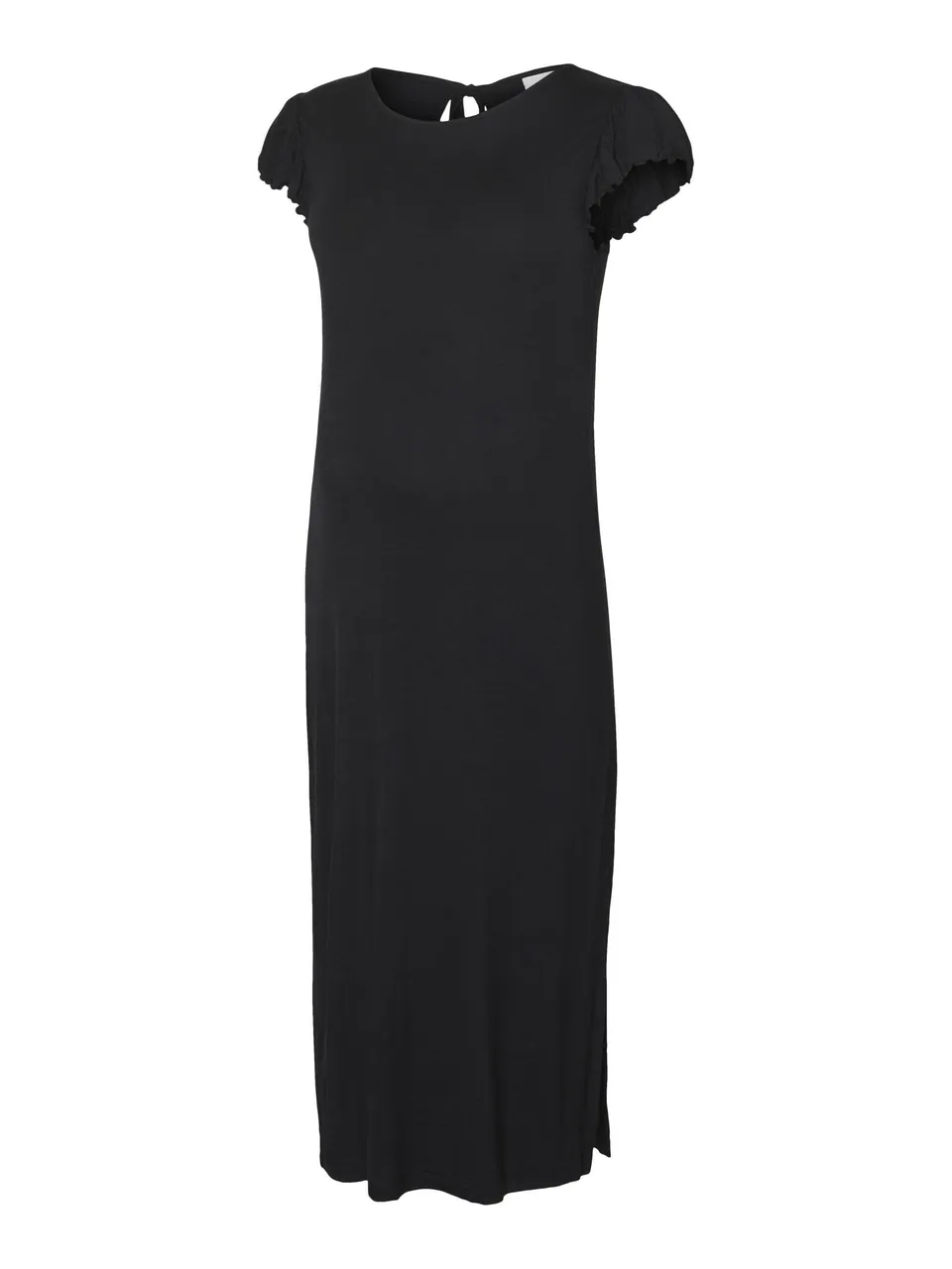 mamalicious-mlmolly-umstandskleid-midi-kleid-mit-rundhals-kappen-rmeln-bindeg-rt image 1