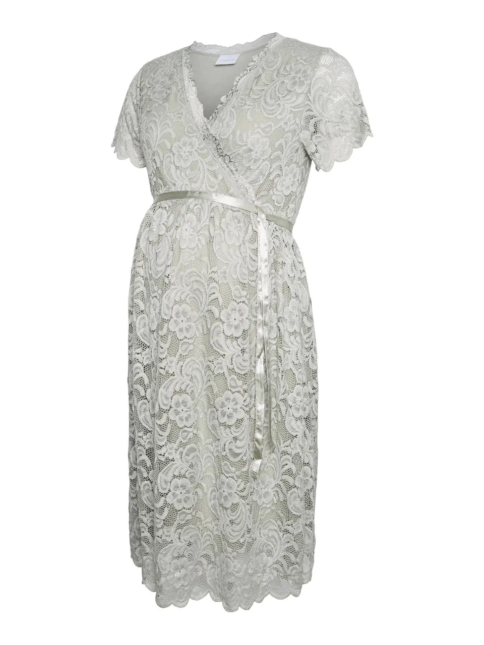 mamalicious-mlmivane-umstandskleid-2-in-1-stillkleid-v-ausschnitt-kurzarm-wickel image 1