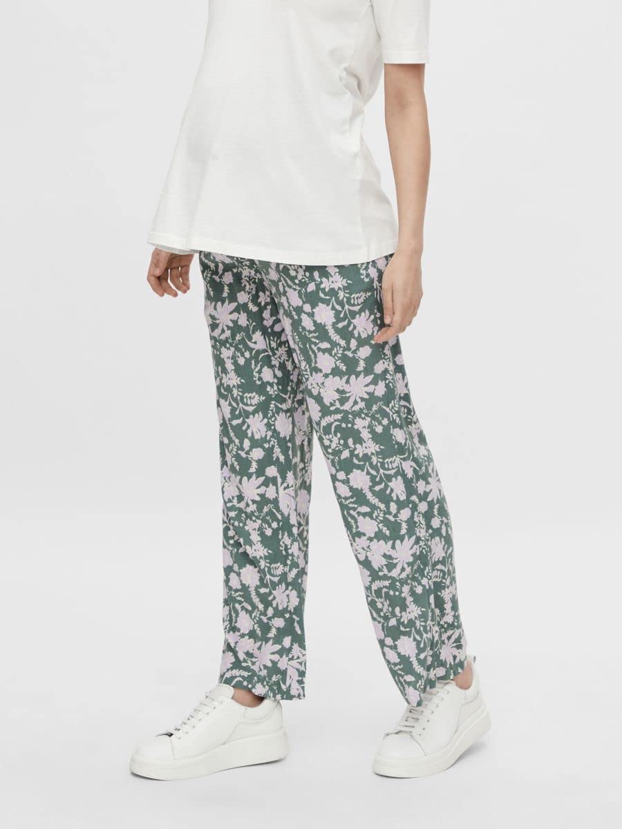 mamalicious-mlthea-woven-wide-pants-bequeme-umstandshose-mit-blumenprint image 2
