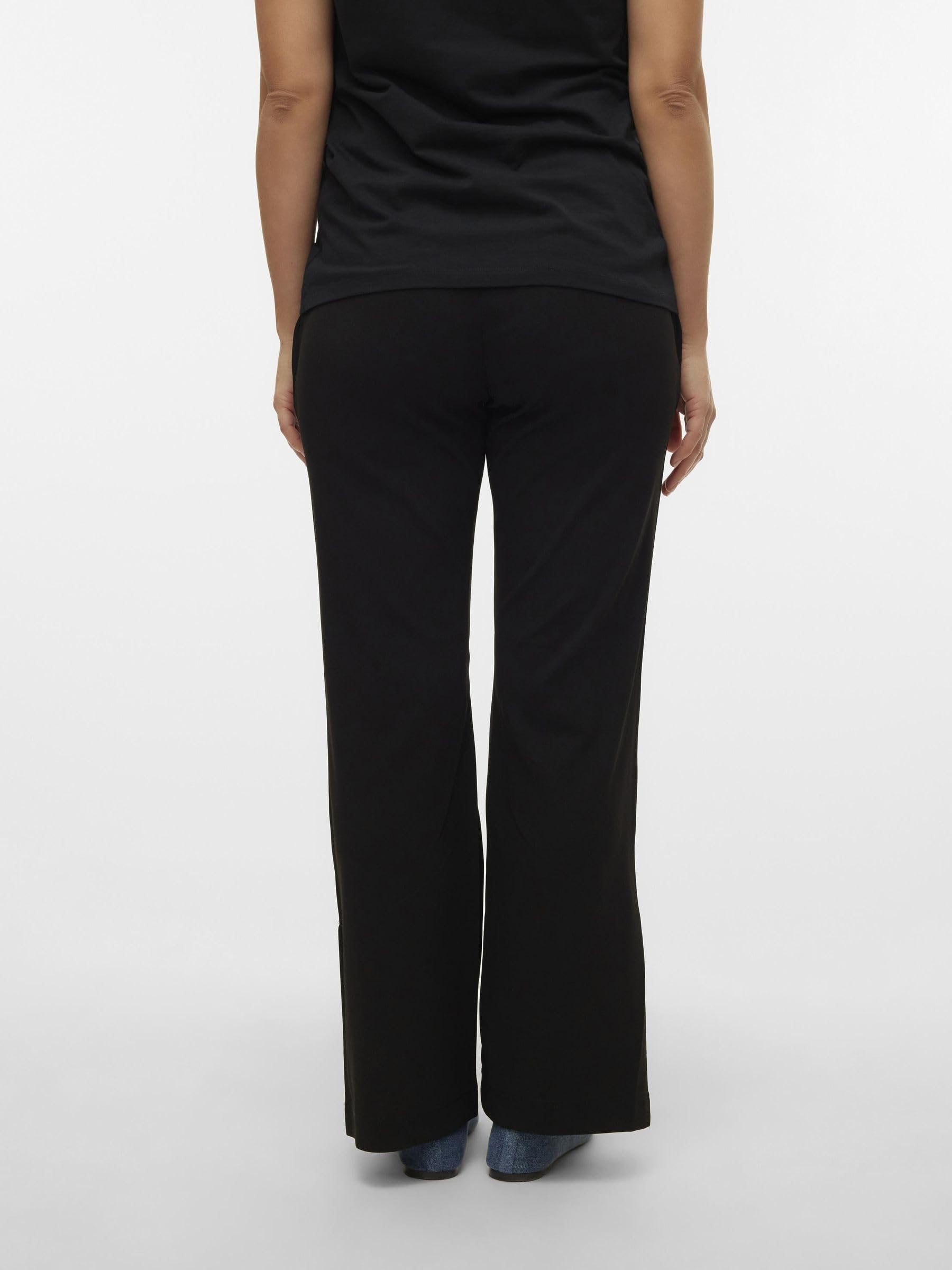 mamalicious-mlmila-damen-umstands-stoffhose-mit-elastischem-bund-pintuck-detail image 2