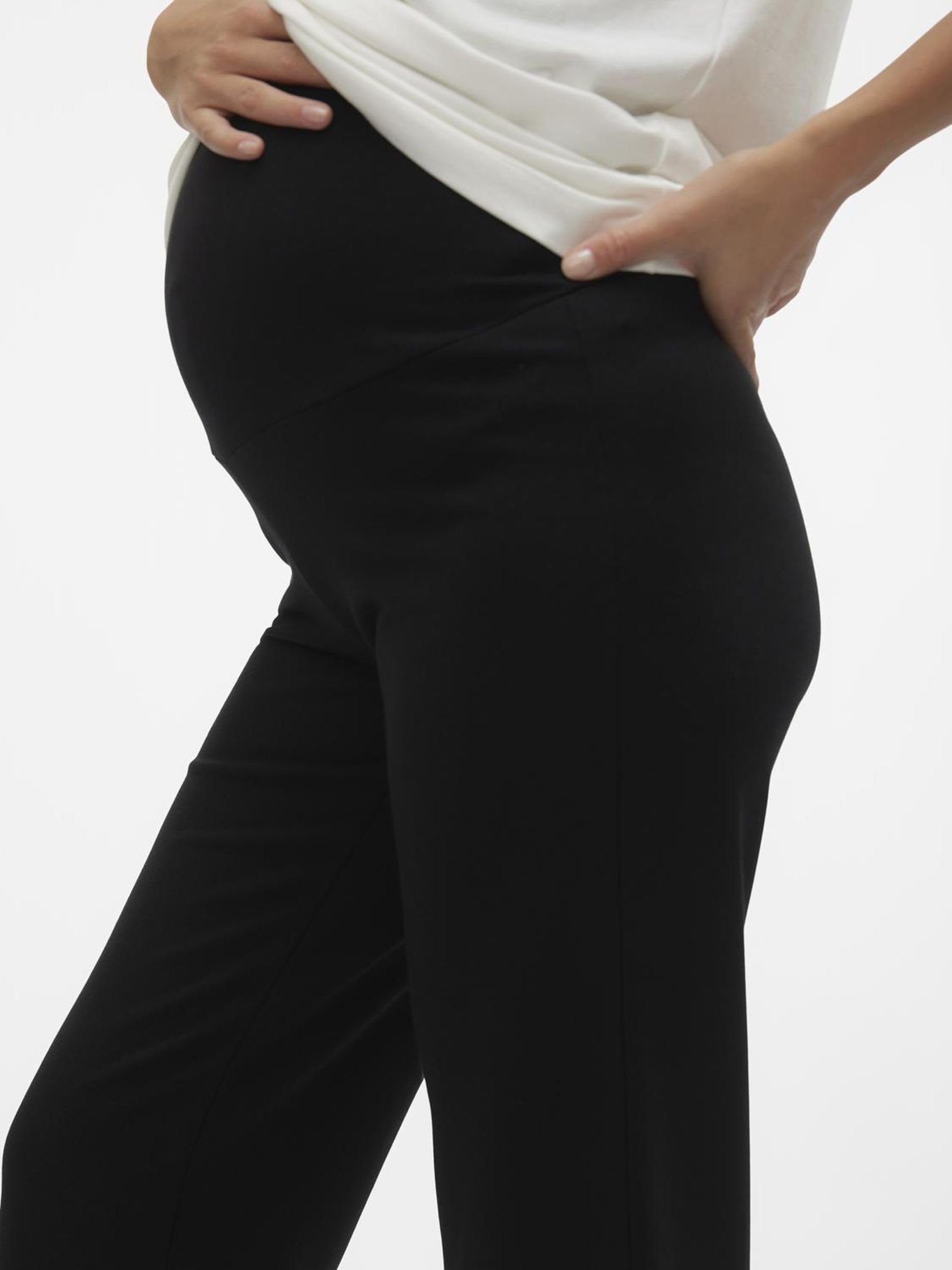mamalicious-damen-umstands-hose-mit-hoher-taille-und-bumpband image 6
