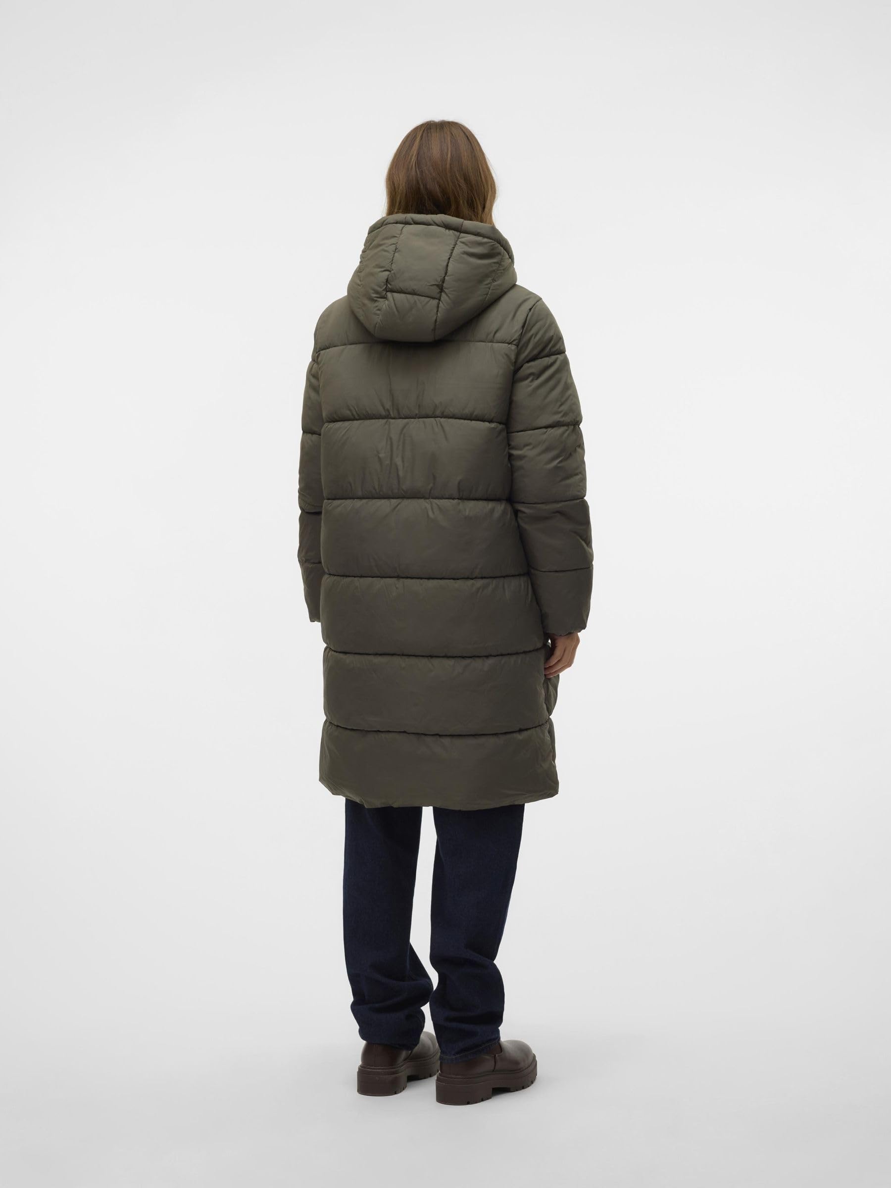 mamalicious-damen-jacke-mit-kapuze-und-elastischen-b-ndchen-knielang-rei-verschl image 4