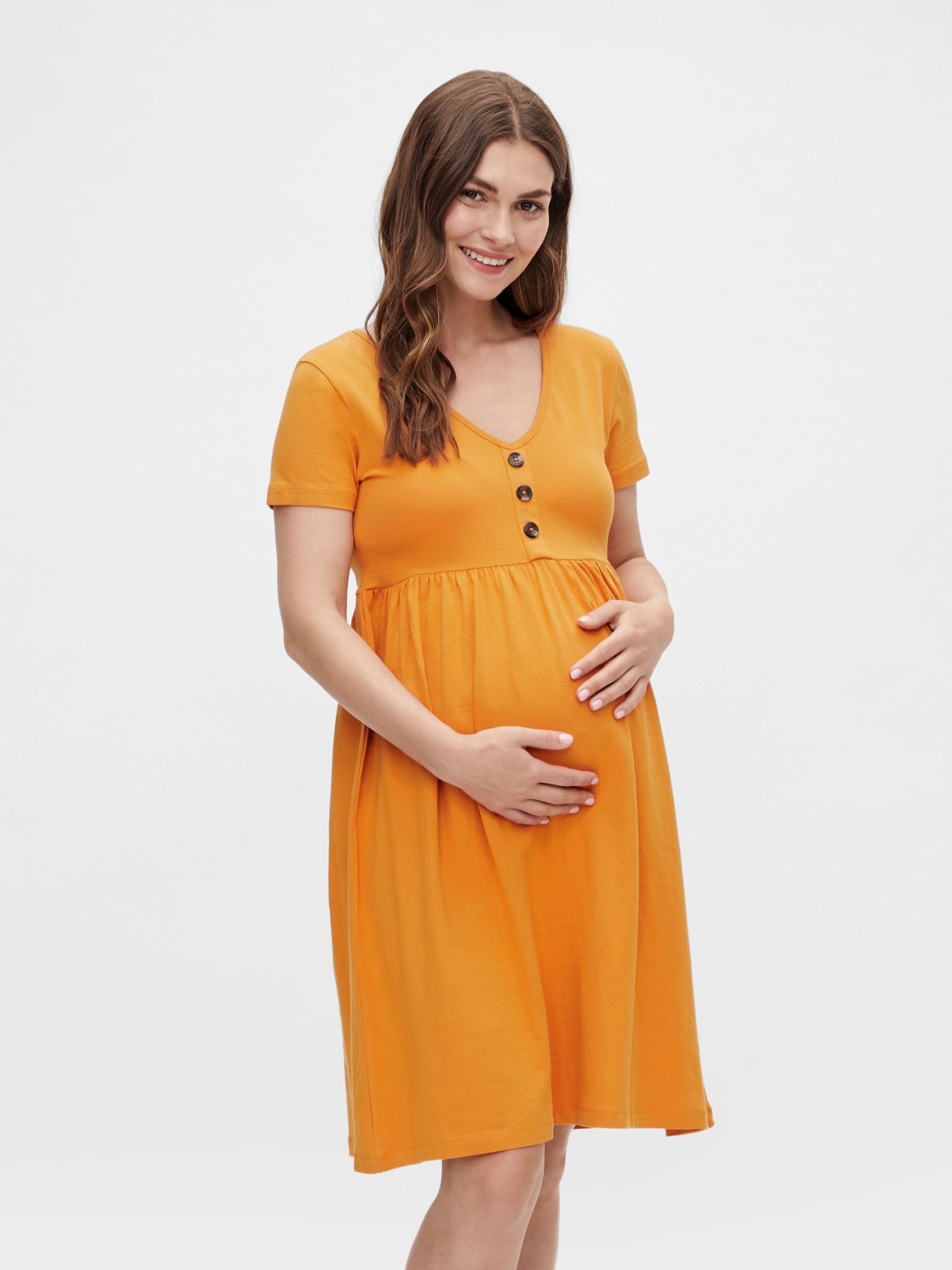 mamalicious-umstandskleid-mlsandra-kurz-v-ausschnitt-bund-ber-dem-bauch image 2