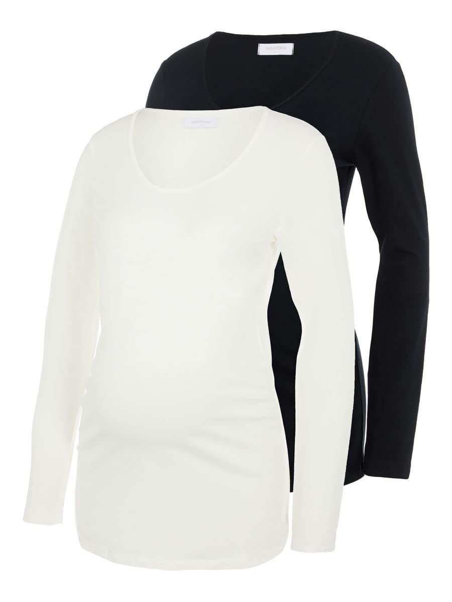 mamalicious-damen-mllea-organic-l-s-top-2er-pack-umstandslangarmshirt image 1