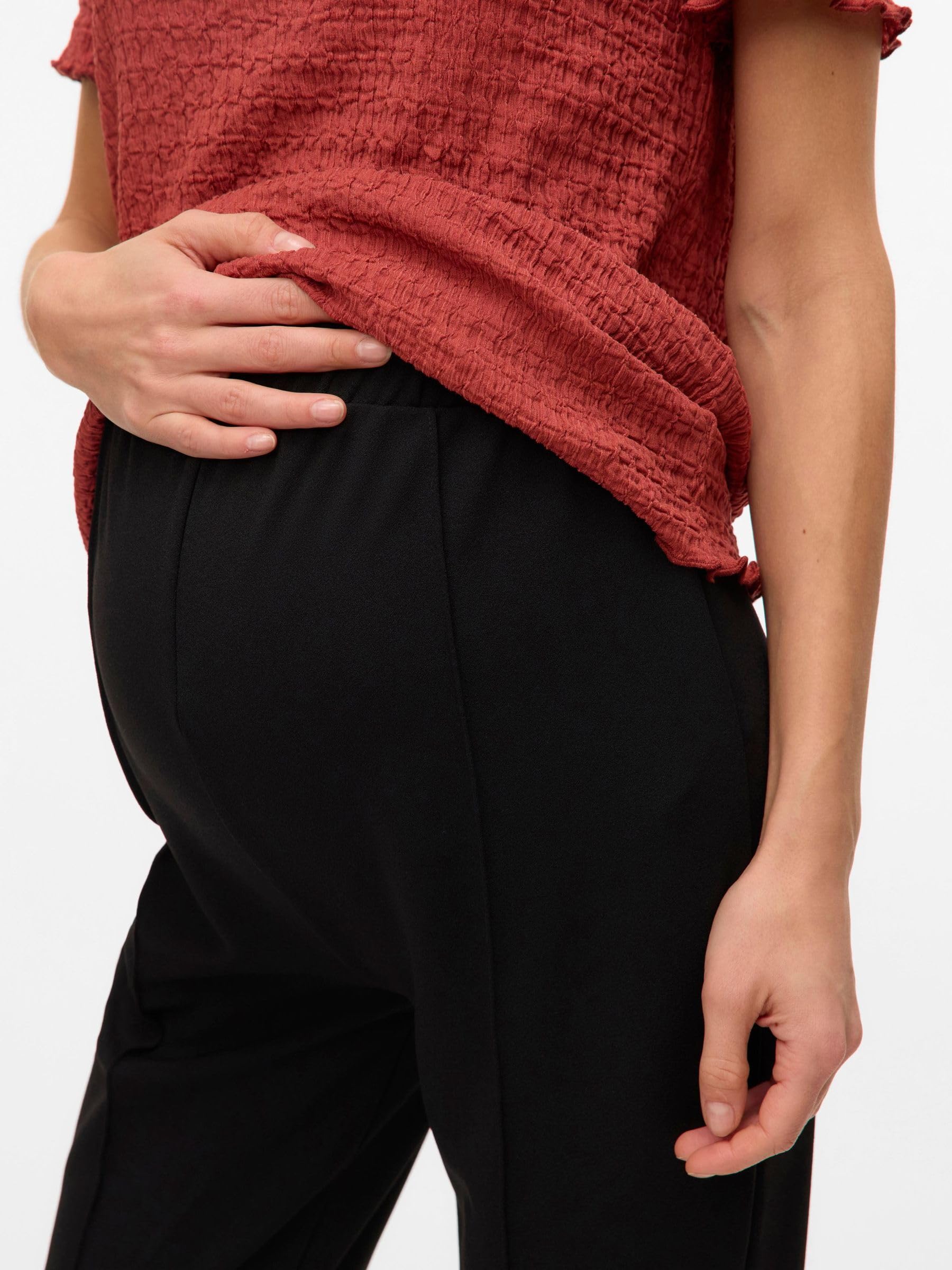 mamalicious-umstandshose-mit-hoher-taille-und-bumpband-normale-passform-f-r-komf image 5